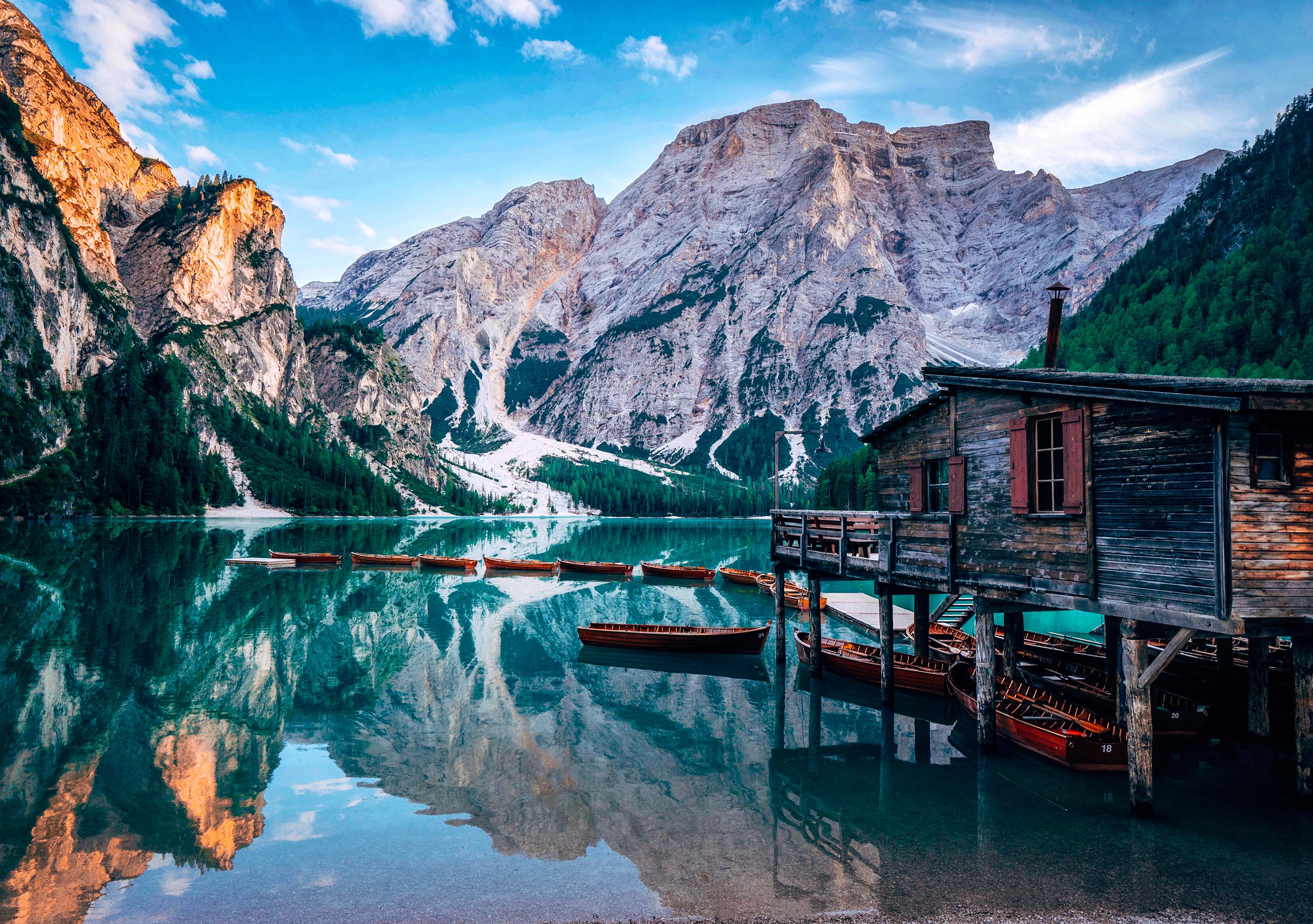 Завантажити шпалери безкоштовно Озера, Італія, Гора, Озеро, Фотографія, Pragser Wildsee картинка на робочий стіл ПК