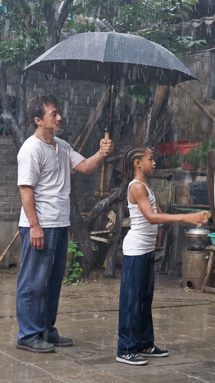 Handy-Wallpaper Filme, Jaden Smith, Das Karate Kid, Das Karate Kid (2010), Jackie Chan kostenlos herunterladen.
