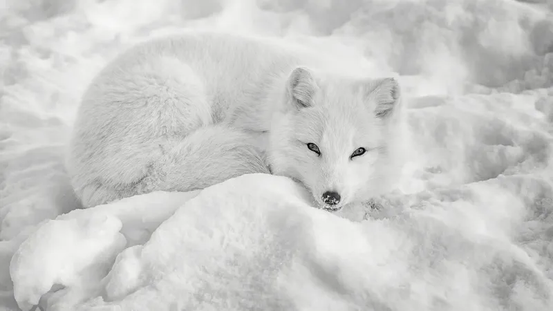Desktop wallpaper: Animal, Arctic Fox, Fox, Snow, Winter, Dogs 4K free ...