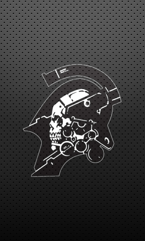 Handy-Wallpaper Logo, Schädel, Skelett, Computerspiele, Death Stranding kostenlos herunterladen.