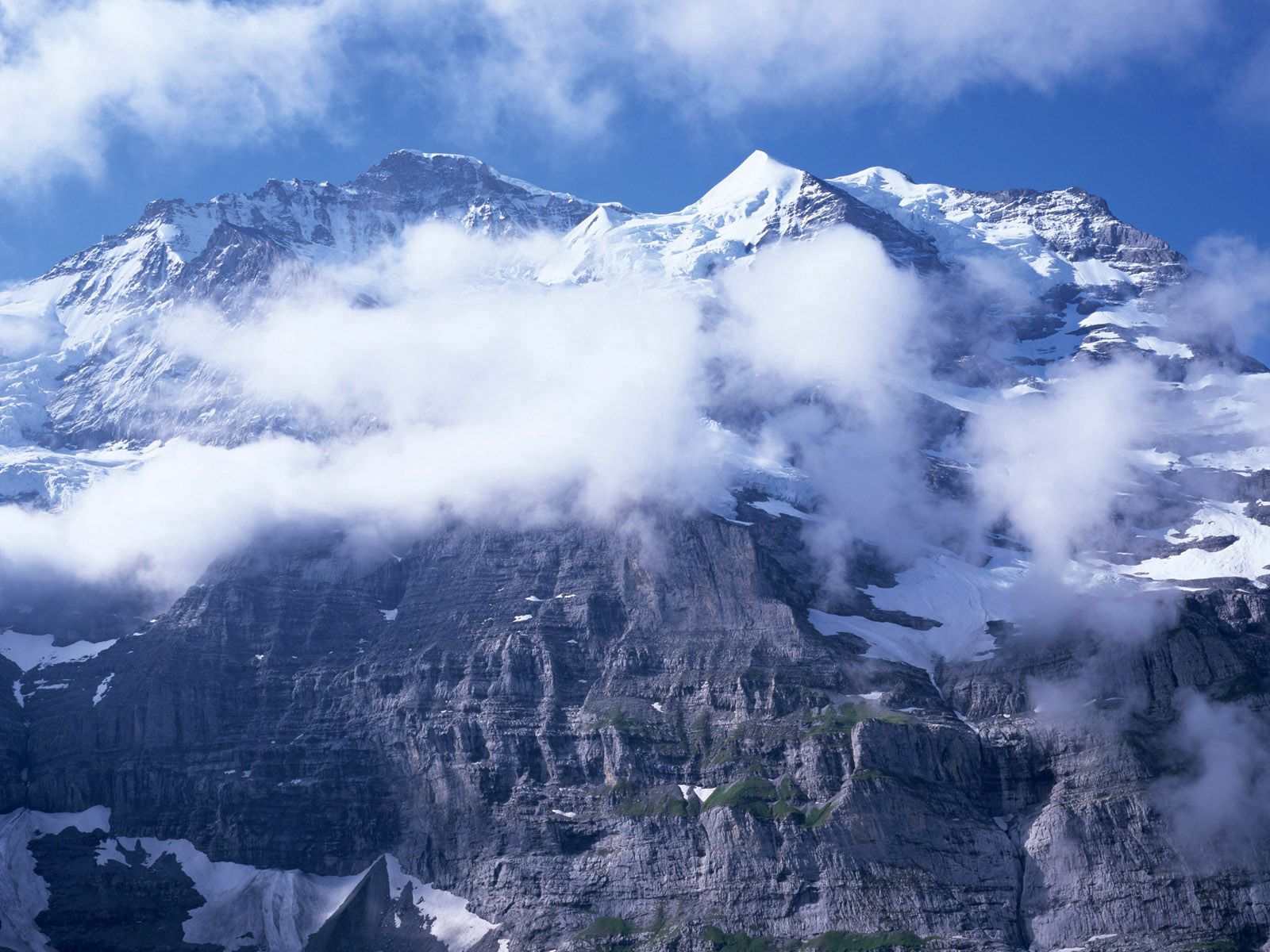 Descarga gratis la imagen Naturaleza, Stones, Montañas, Niebla, Invierno en el escritorio de tu PC