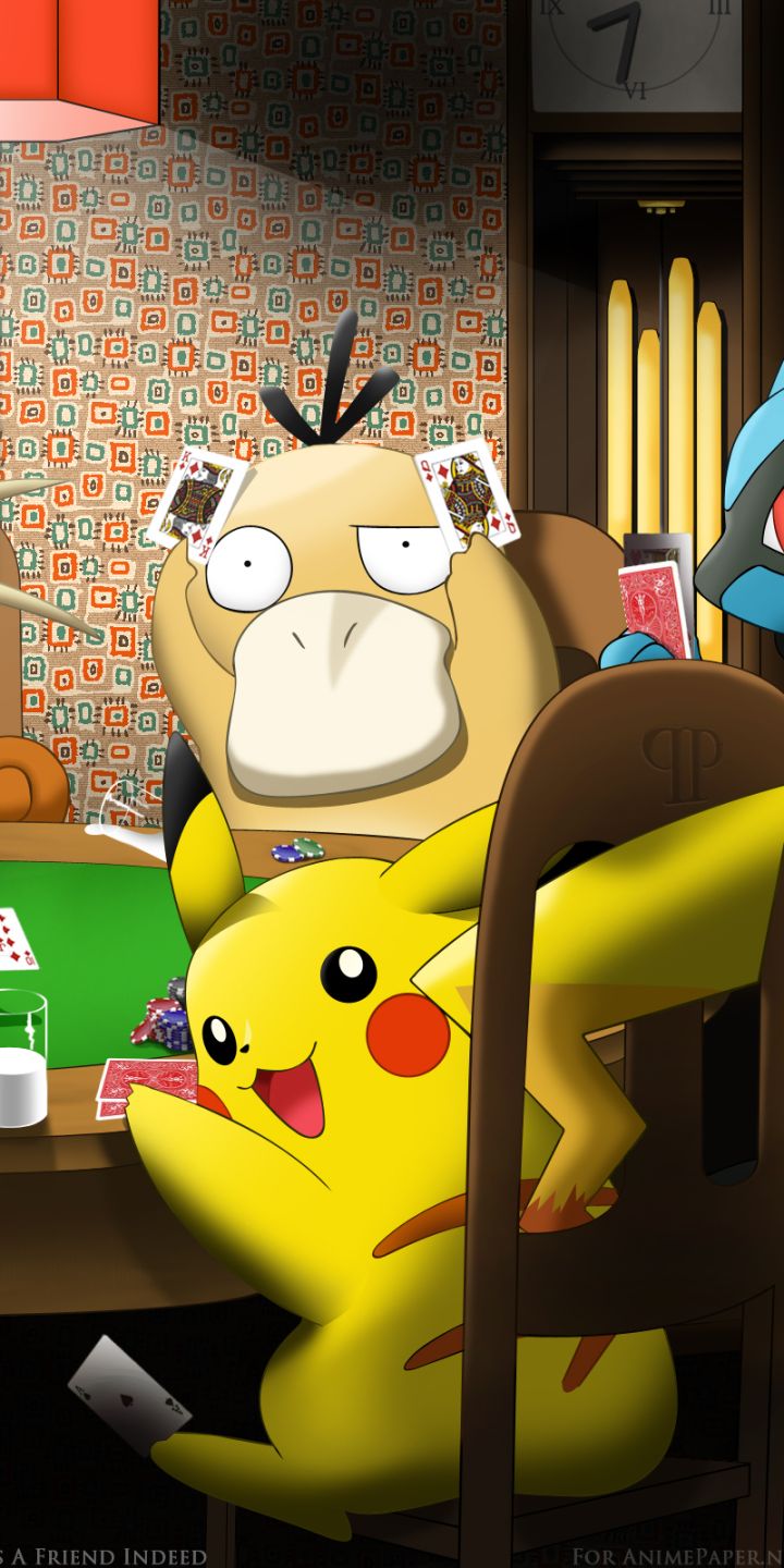 1146297 Hintergrundbild herunterladen animes, pokémon, pikachu, pokéball, psyduck (pokémon) - Bildschirmschoner und Bilder kostenlos