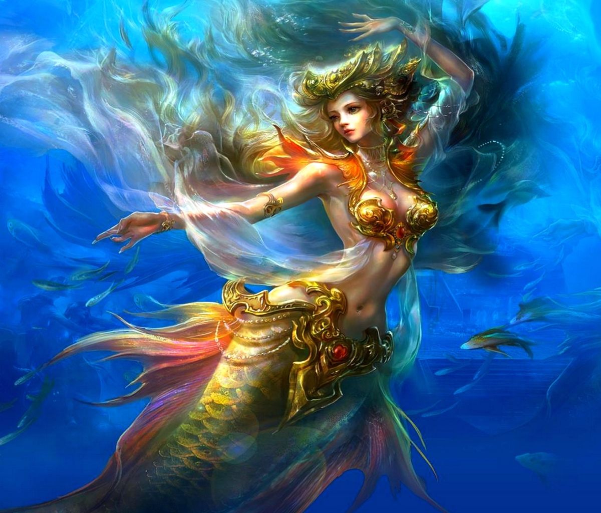Laden Sie das Fantasie, Meerjungfrau-Bild kostenlos auf Ihren PC-Desktop herunter