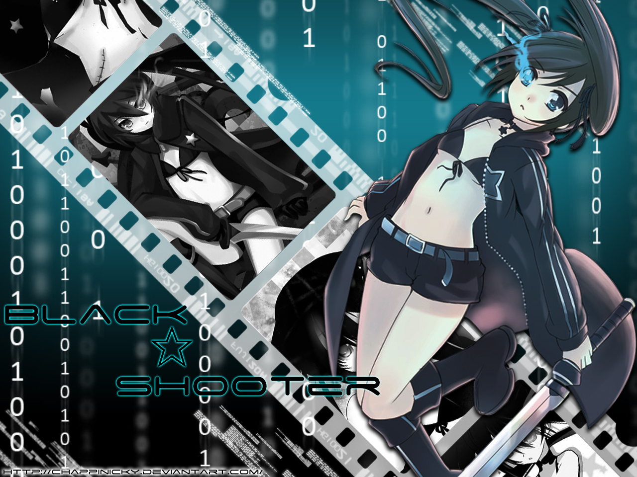 Download mobile wallpaper Anime, Black Rock Shooter for free.