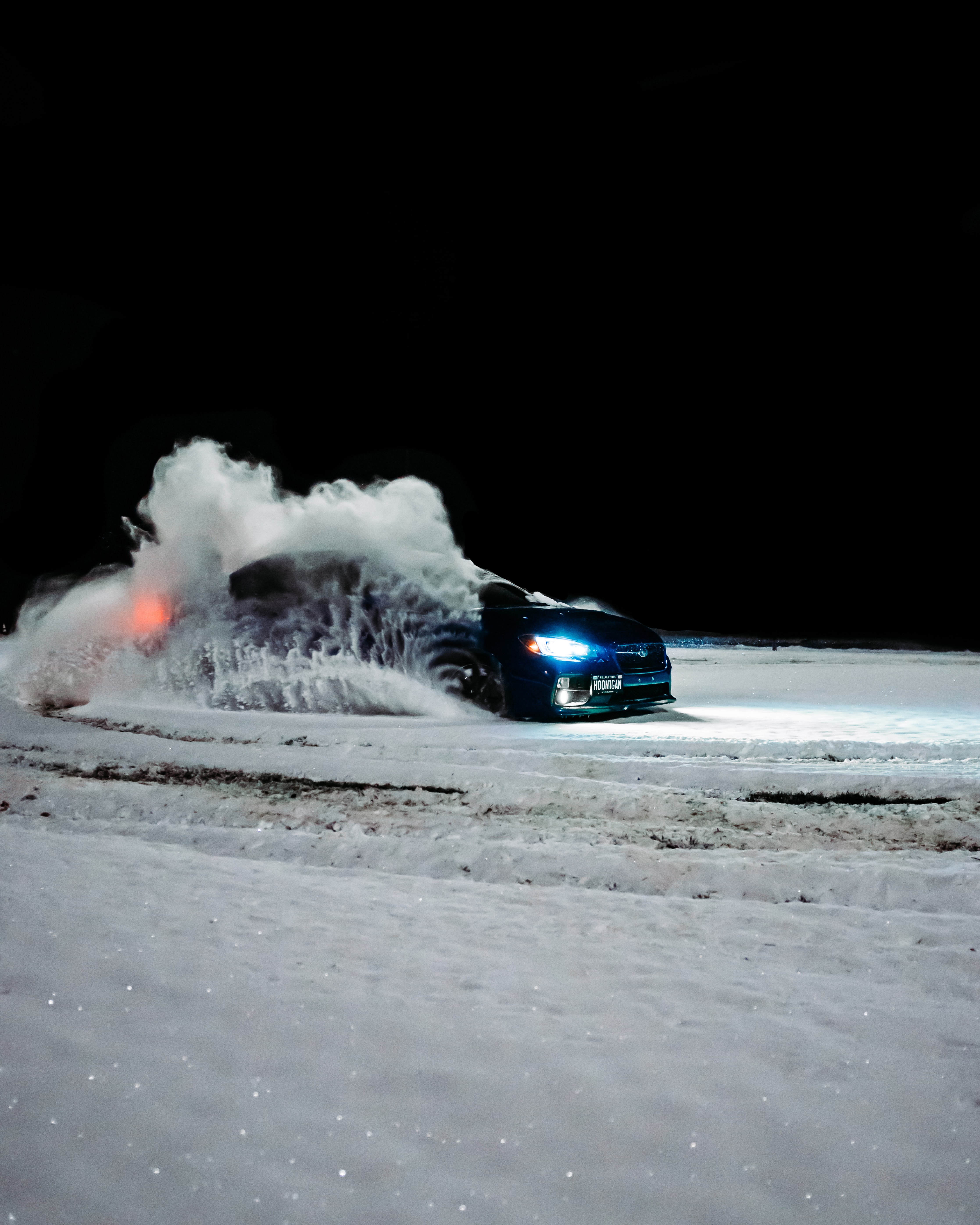 cars, subaru, car, snow, blue, drift