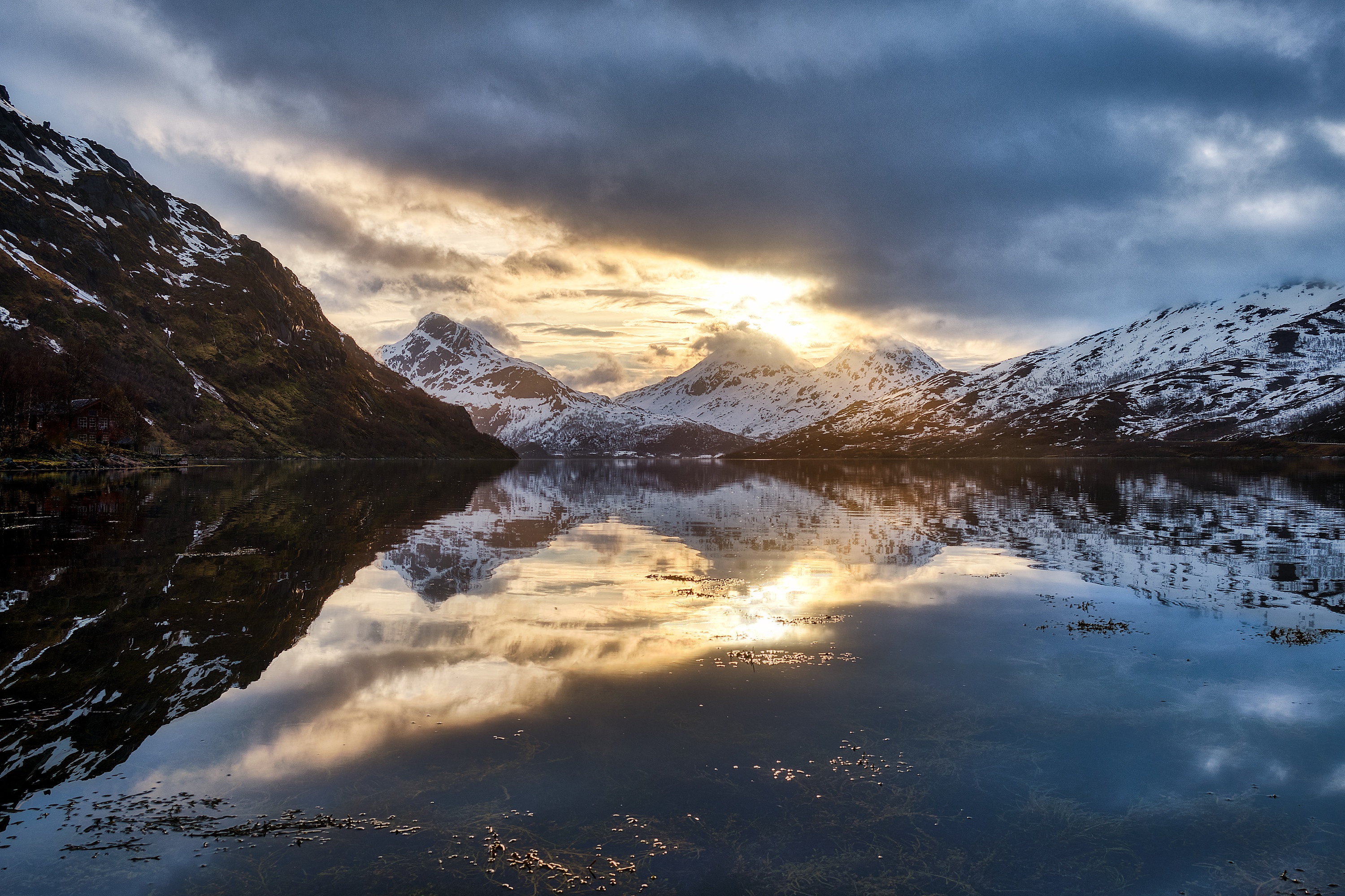 PCデスクトップに山, 地球, ノルウェー, ロフォーテン諸島, 山岳画像を無料でダウンロード