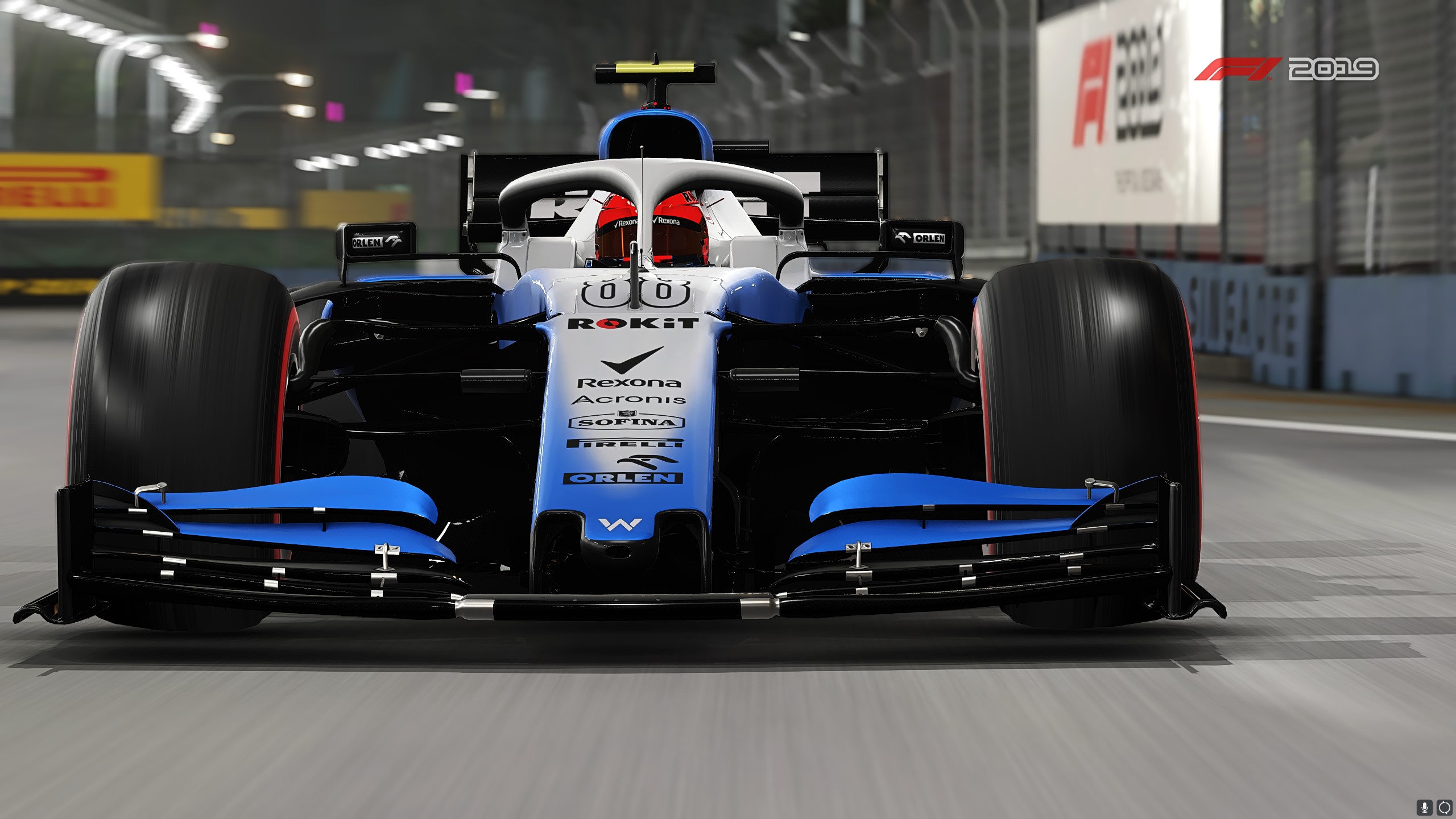 video game, f1 2019, race car, williams fw42