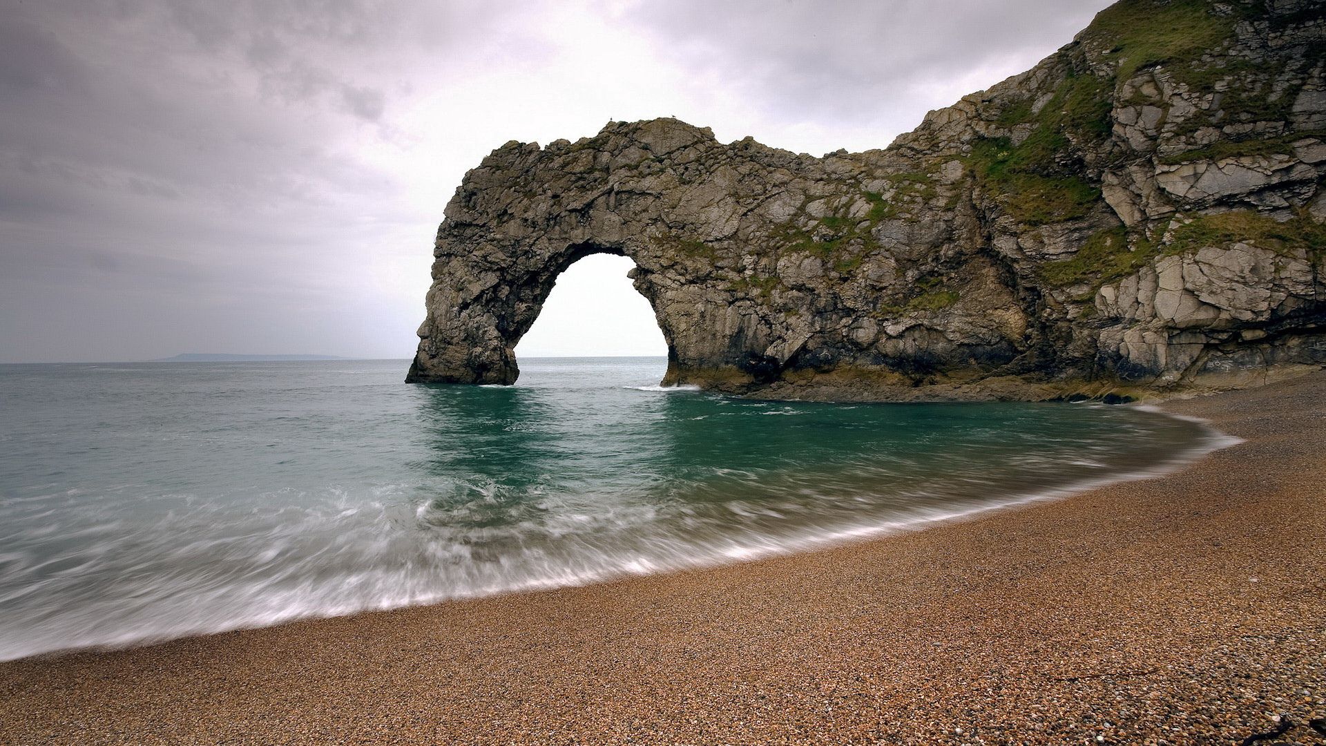nature, bank, sea, rocks, shore, arch for Windows