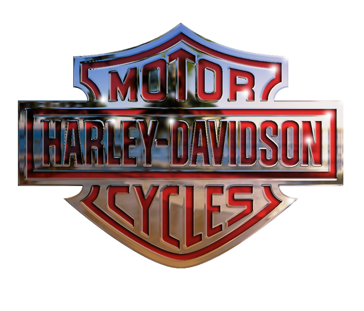 Download mobile wallpaper Motorcycles, Metal, Logo, Harley Davidson, Vehicles for free.