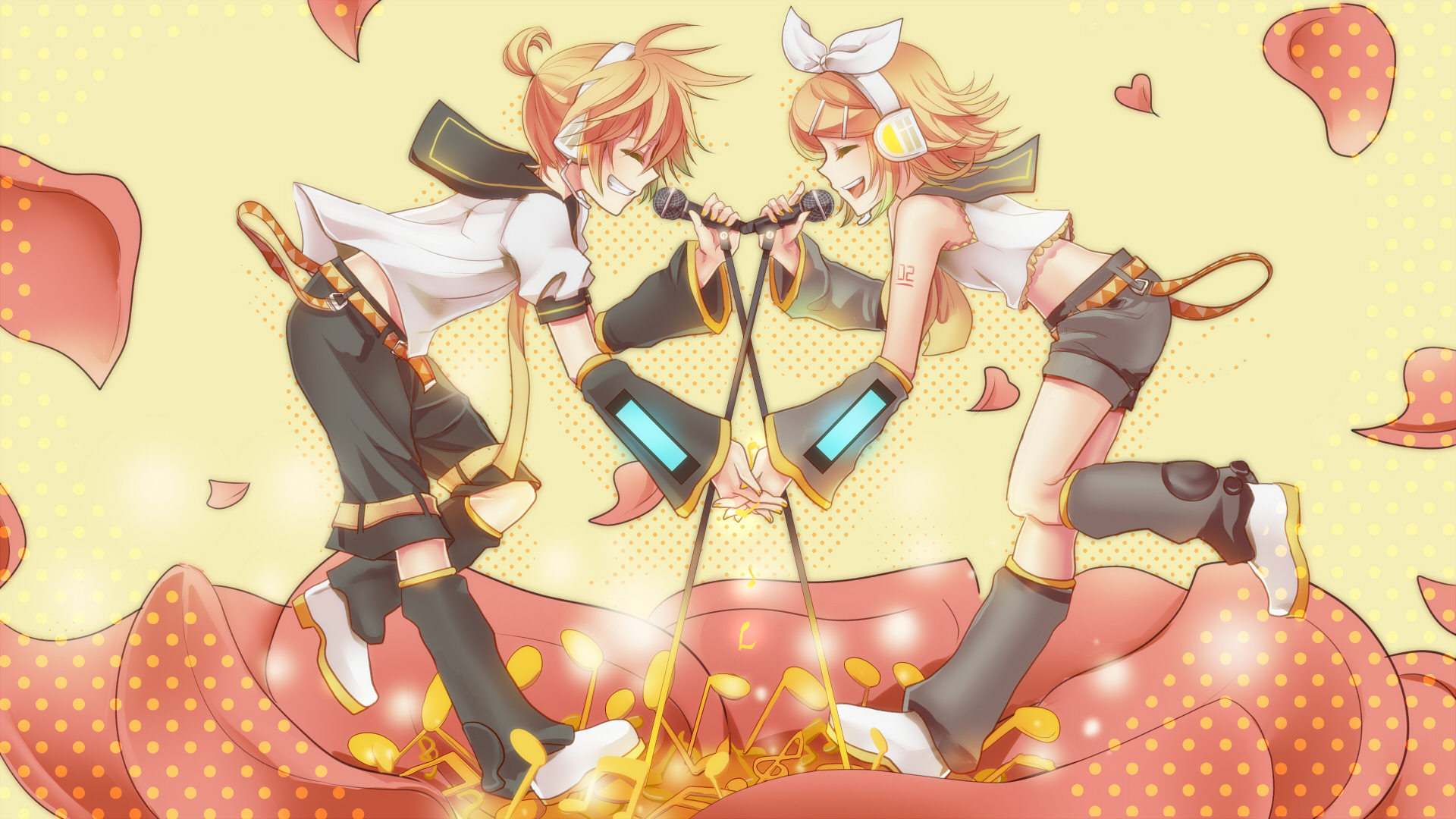 Download mobile wallpaper Anime, Vocaloid, Rin Kagamine, Len Kagamine for free.