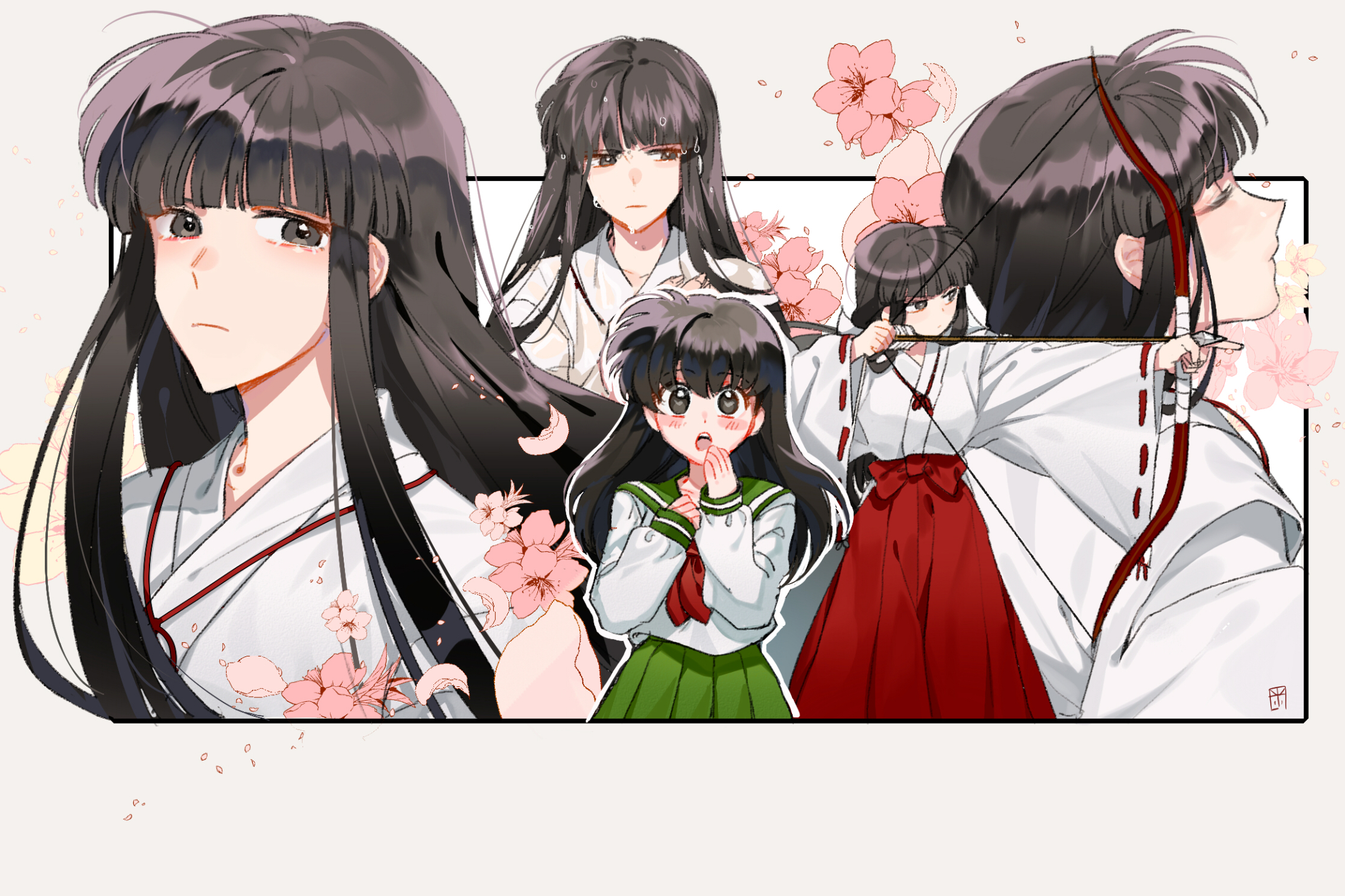 1364836 Hintergrundbild herunterladen animes, inuyasha, kikyō (inuyasha), kagome higurashi - Bildschirmschoner und Bilder kostenlos