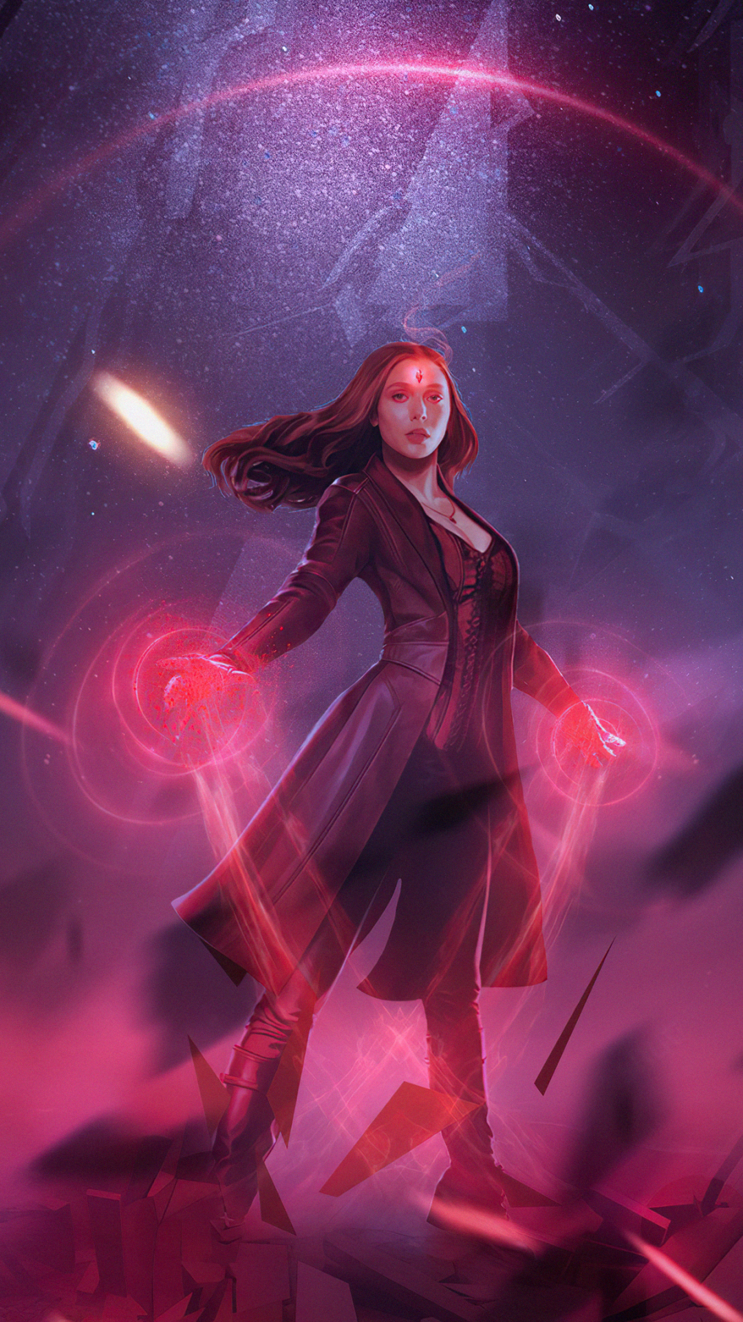 Descarga gratuita de fondo de pantalla para móvil de Los Vengadores, Películas, Bruja Escarlata, Wanda Maximoff, Elizabeth Olsen, Vengadores: Endgame.