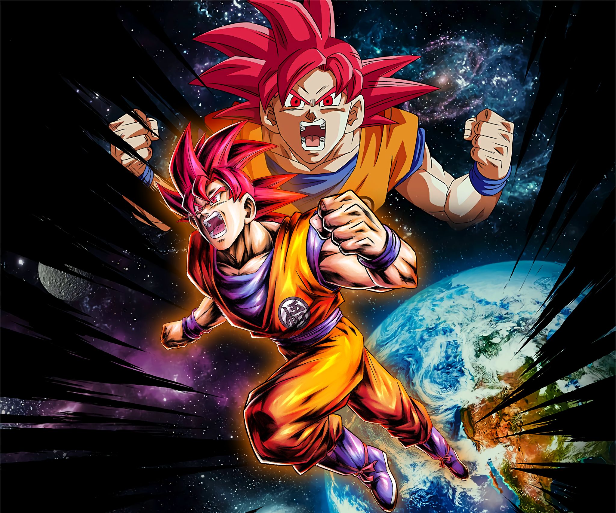 Handy-Wallpaper Animes, Son Goku, Dragon Ball: Doragon Bôru, Super Saiyajin Gott, Dragonball Super kostenlos herunterladen.