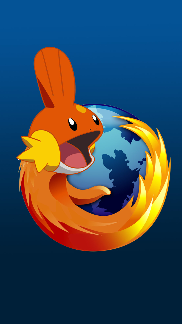 Download mobile wallpaper Pokémon, Technology, Logo, Firefox, Mozilla, Mudkip (Pokémon) for free.