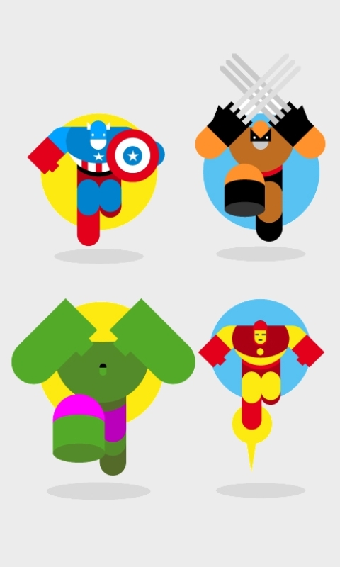 Download mobile wallpaper Hulk, Iron Man, Captain America, Avengers, Wolverine, Comics, The Avengers for free.