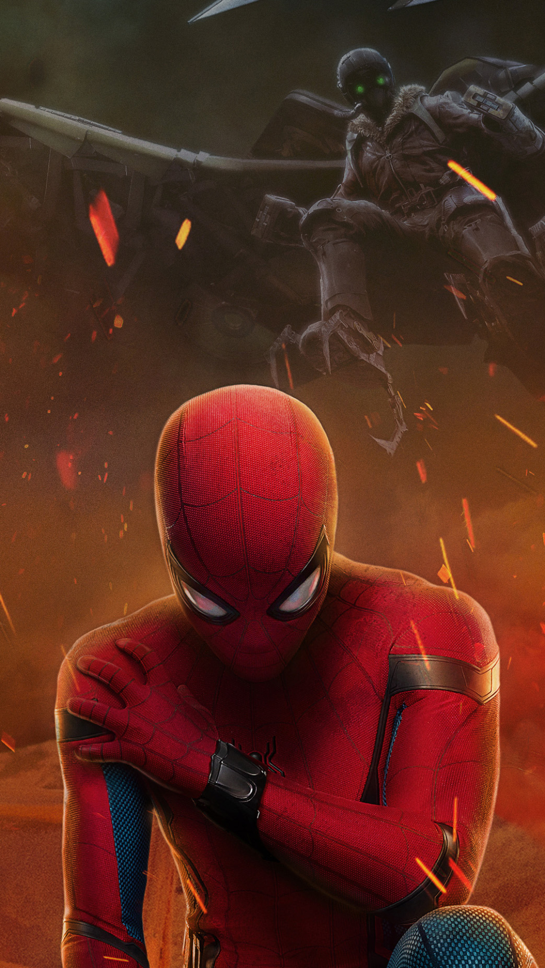 Download mobile wallpaper Spider Man, Movie, Vulture (Marvel Comics), Spider Man: Homecoming for free.