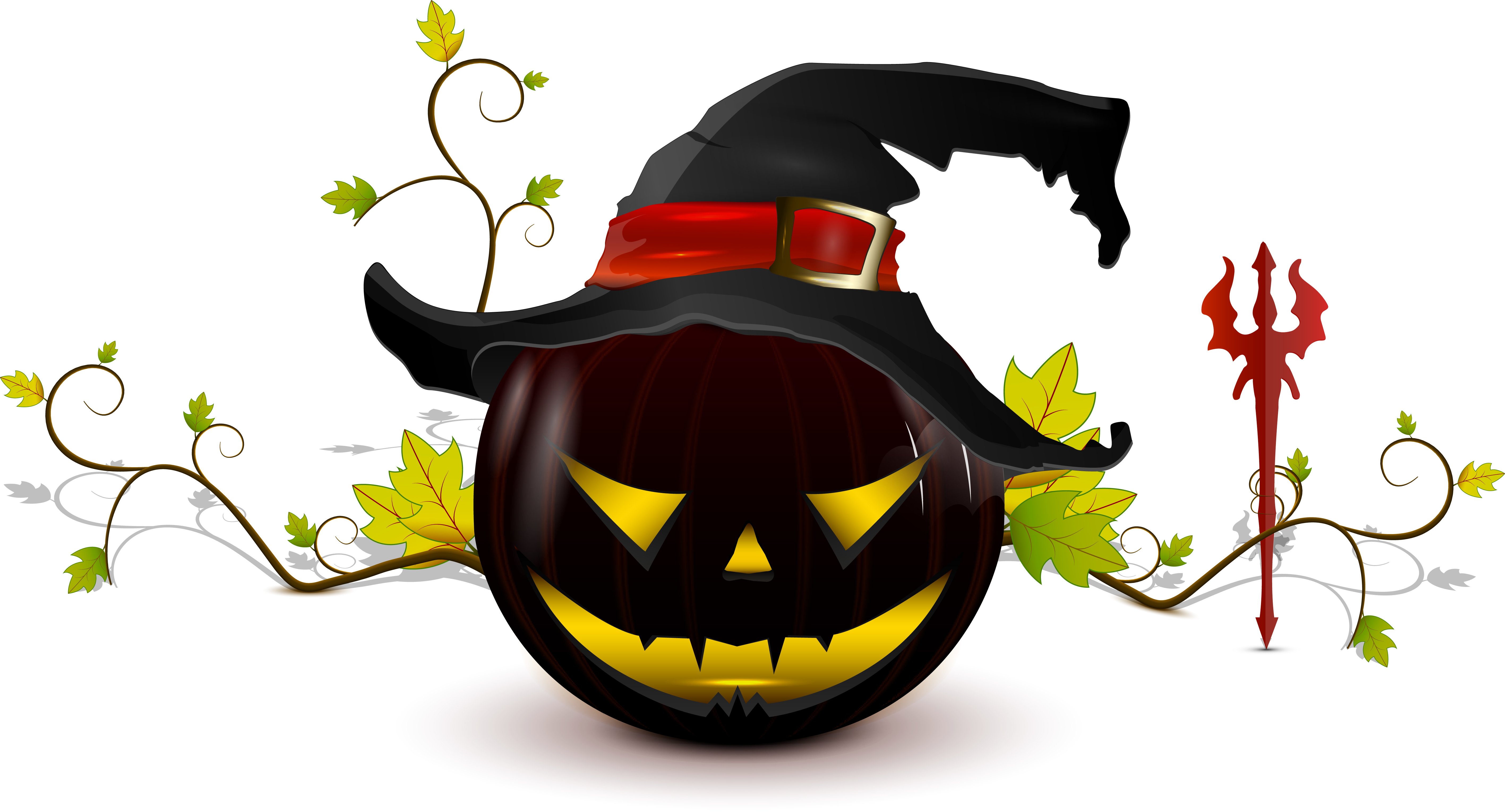Handy-Wallpaper Feiertage, Halloween, Jack O' Laterne, Hexen Hut kostenlos herunterladen.