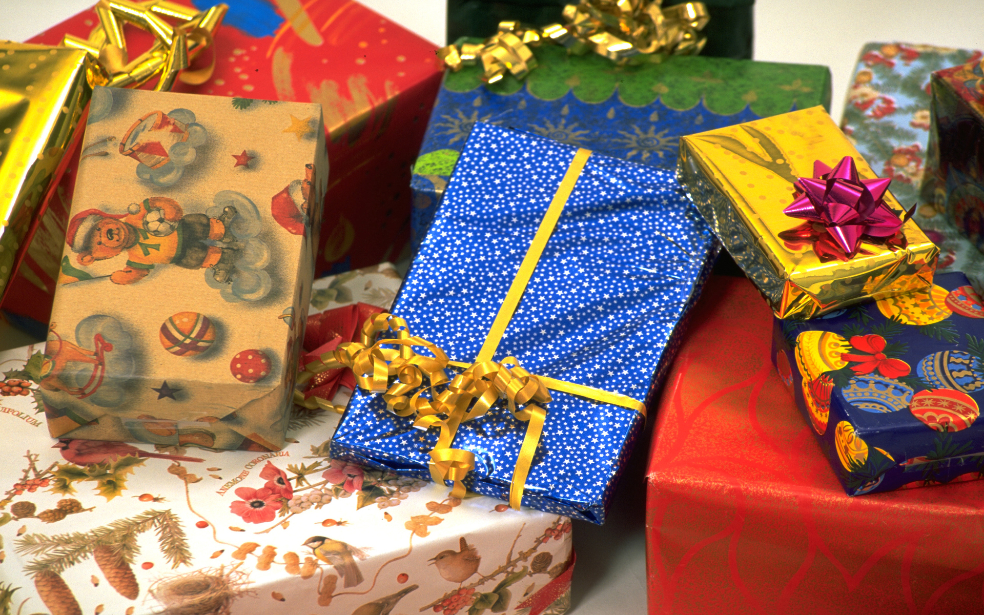 Скачать обои бесплатно Рождество, Подарки, Праздничные картинка на рабочий стол ПК
