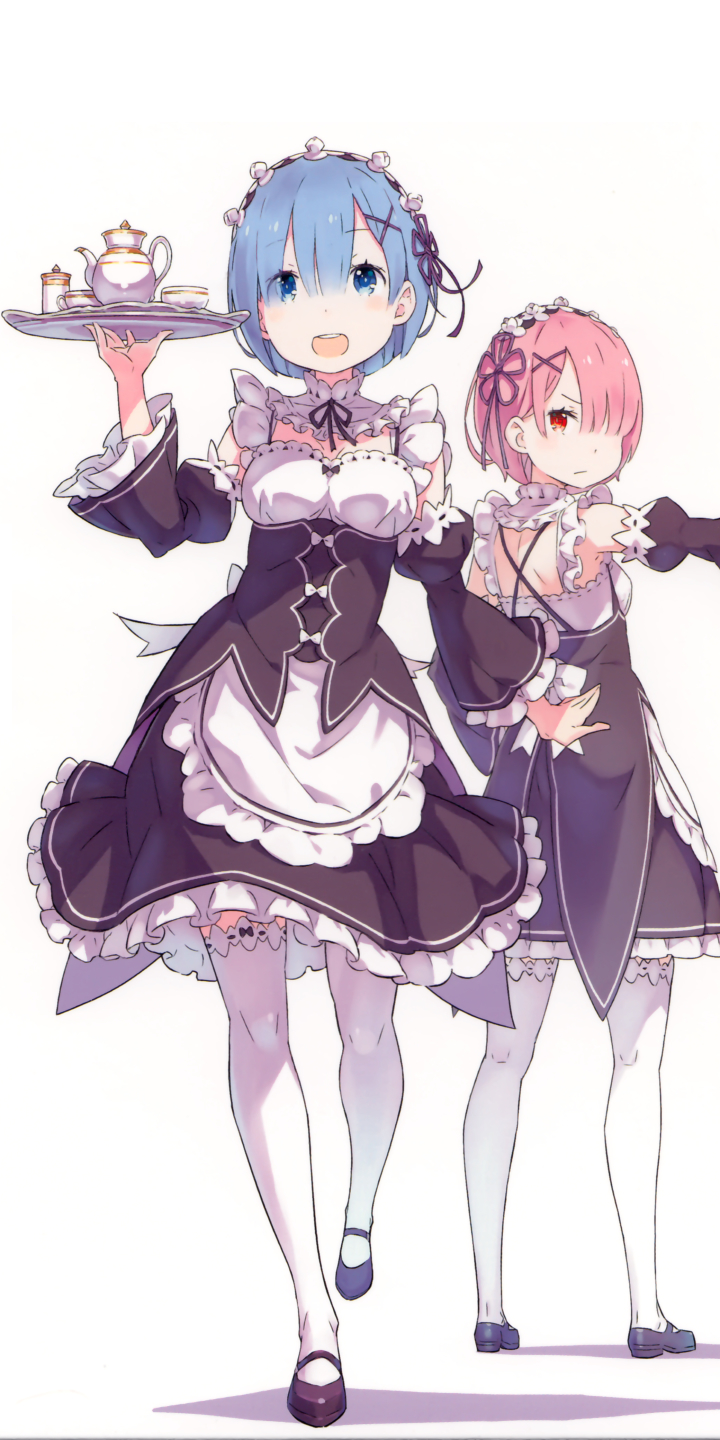 Handy-Wallpaper Animes, Re:zero Das Leben In Einer Anderen Welt Beginnen, Widder (Re:zero), Rem (Re: Null) kostenlos herunterladen.