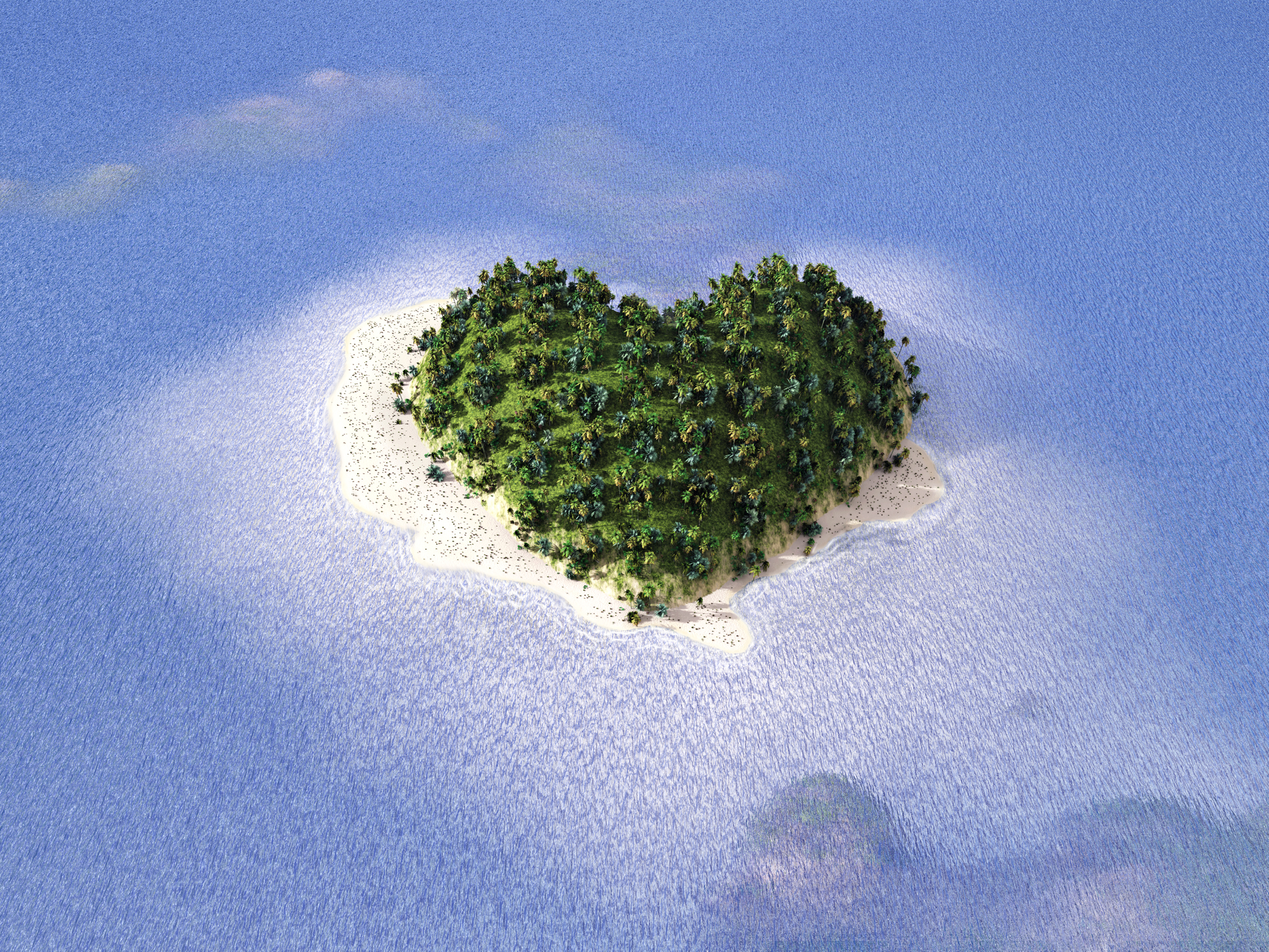Free download wallpaper Island, Artistic, Heart Shaped on your PC desktop