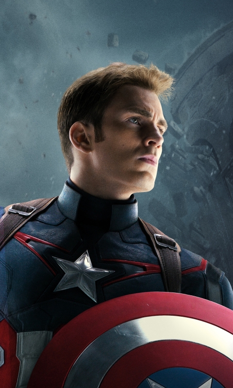 Download mobile wallpaper Captain America, Avengers, Chris Evans, Movie, The Avengers, Avengers: Age Of Ultron for free.