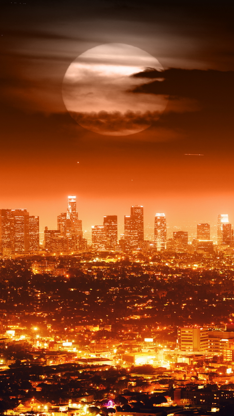 Download mobile wallpaper Cities, Los Angeles, Man Made for free.