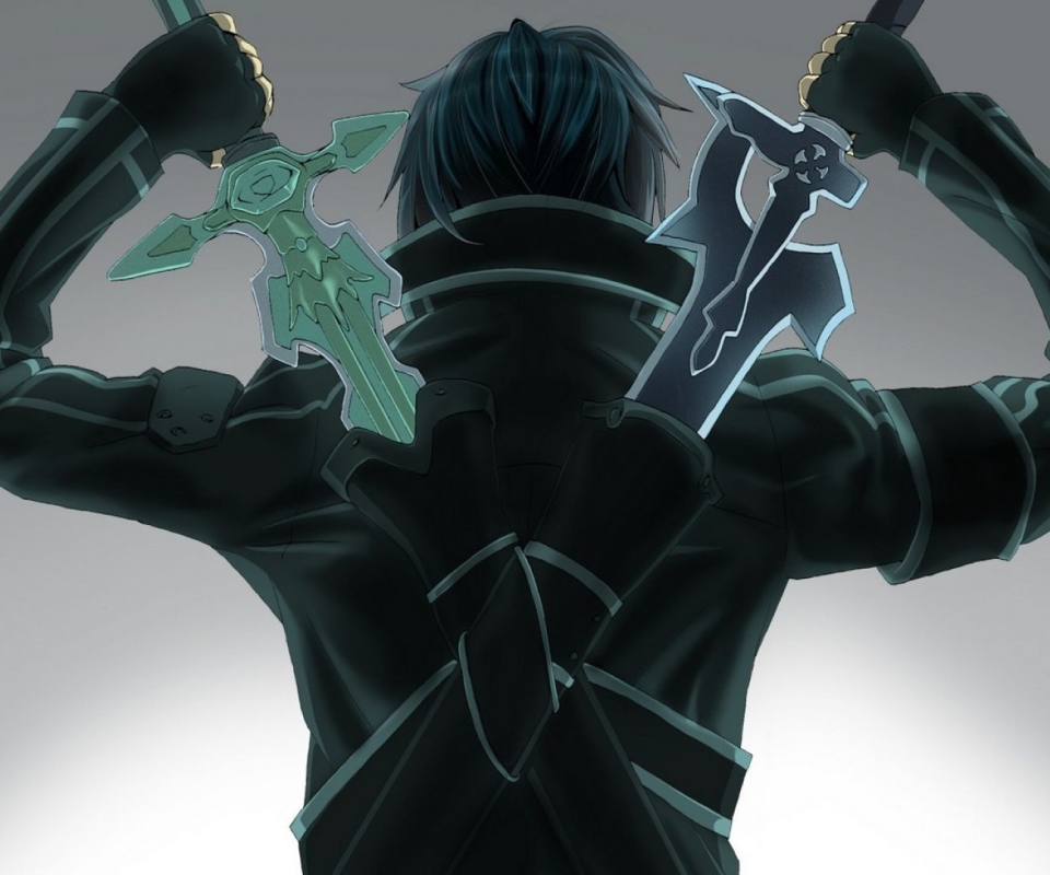 Handy-Wallpaper Sword Art Online, Kirito (Schwertkunst Online), Animes kostenlos herunterladen.