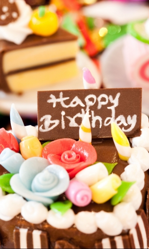 Download mobile wallpaper Dessert, Holiday, Colorful, Sweets, Sugar, Birthday, Happy Birthday for free.