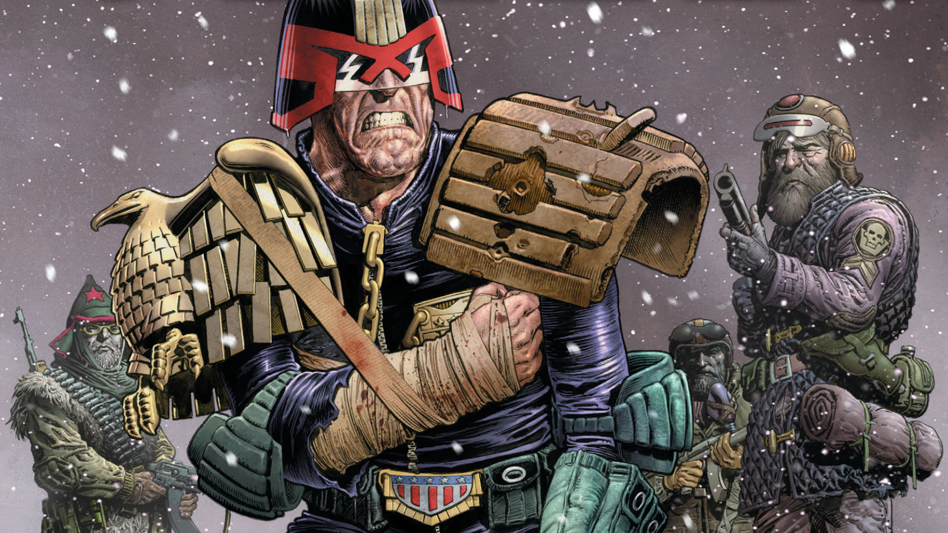 Baixar papel de parede para celular de História Em Quadrinhos, Juiz Dredd gratuito.