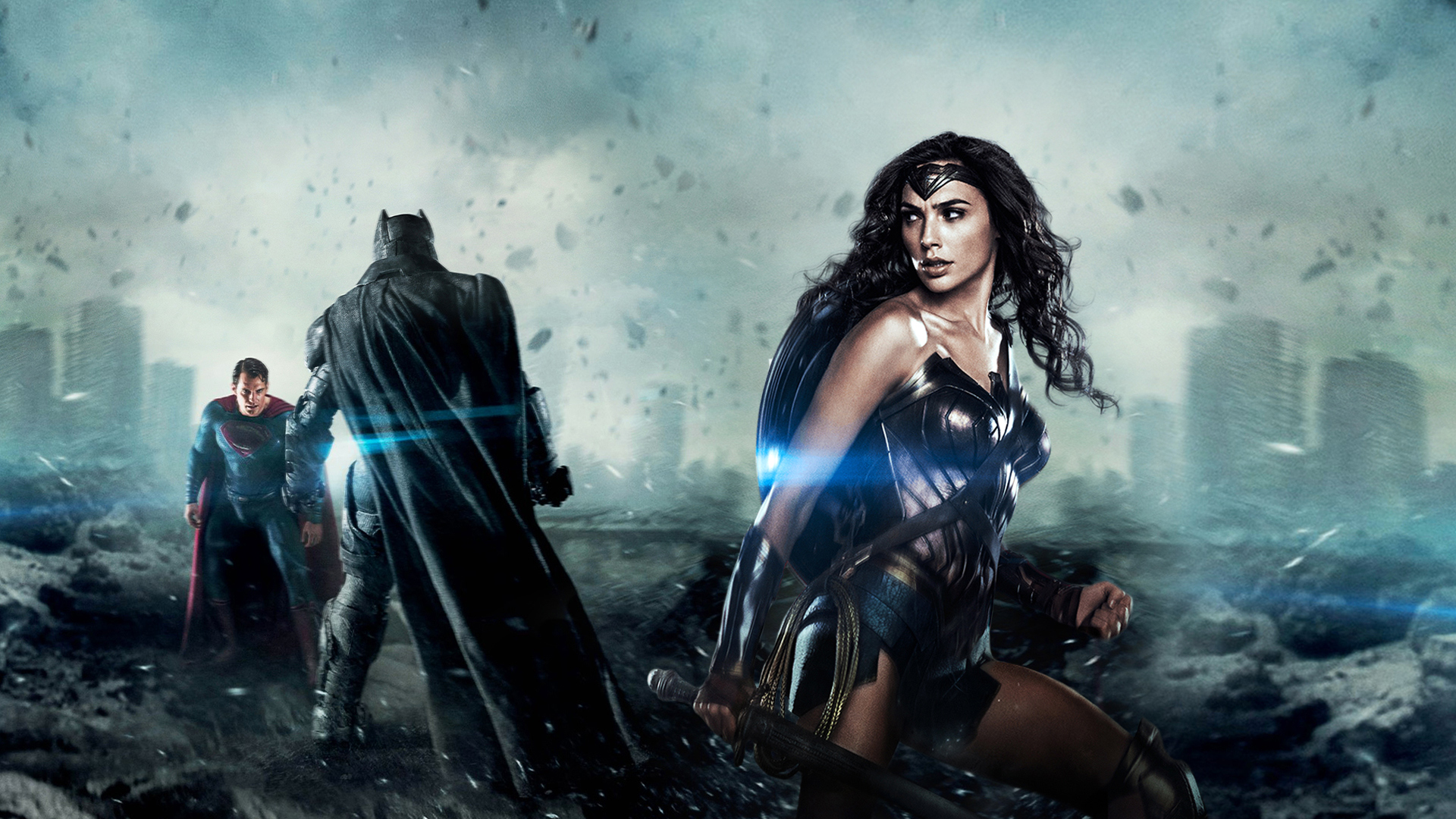 380305 скачать обои кино, бэтмен против супермена: на заре справедливости, бэтмен, галь гадот, супермен, чудо женщина - заставки и картинки бесплатно