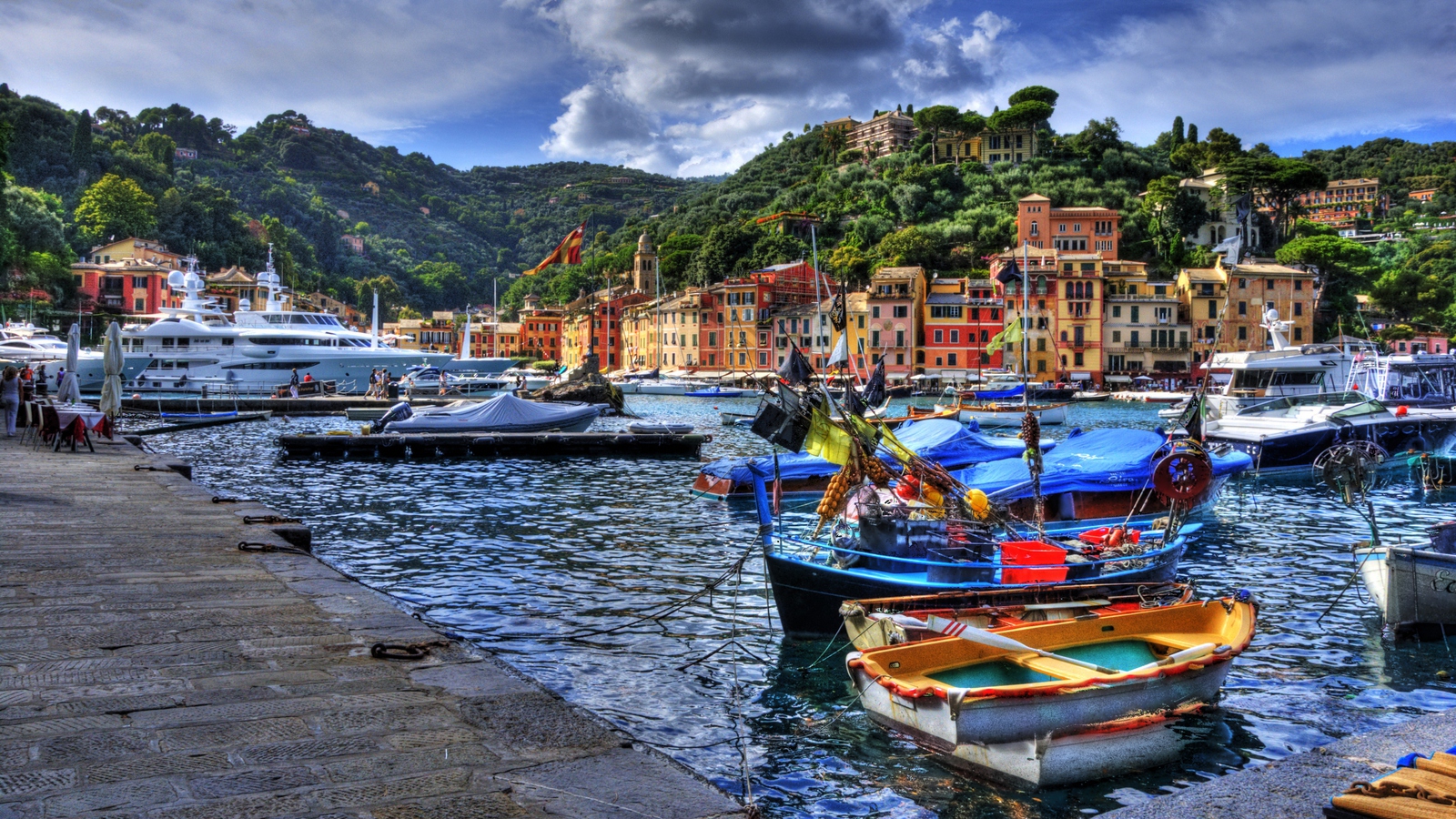 307060 descargar imagen italia, hecho por el hombre, portofino, barco, pueblos: fondos de pantalla y protectores de pantalla gratis