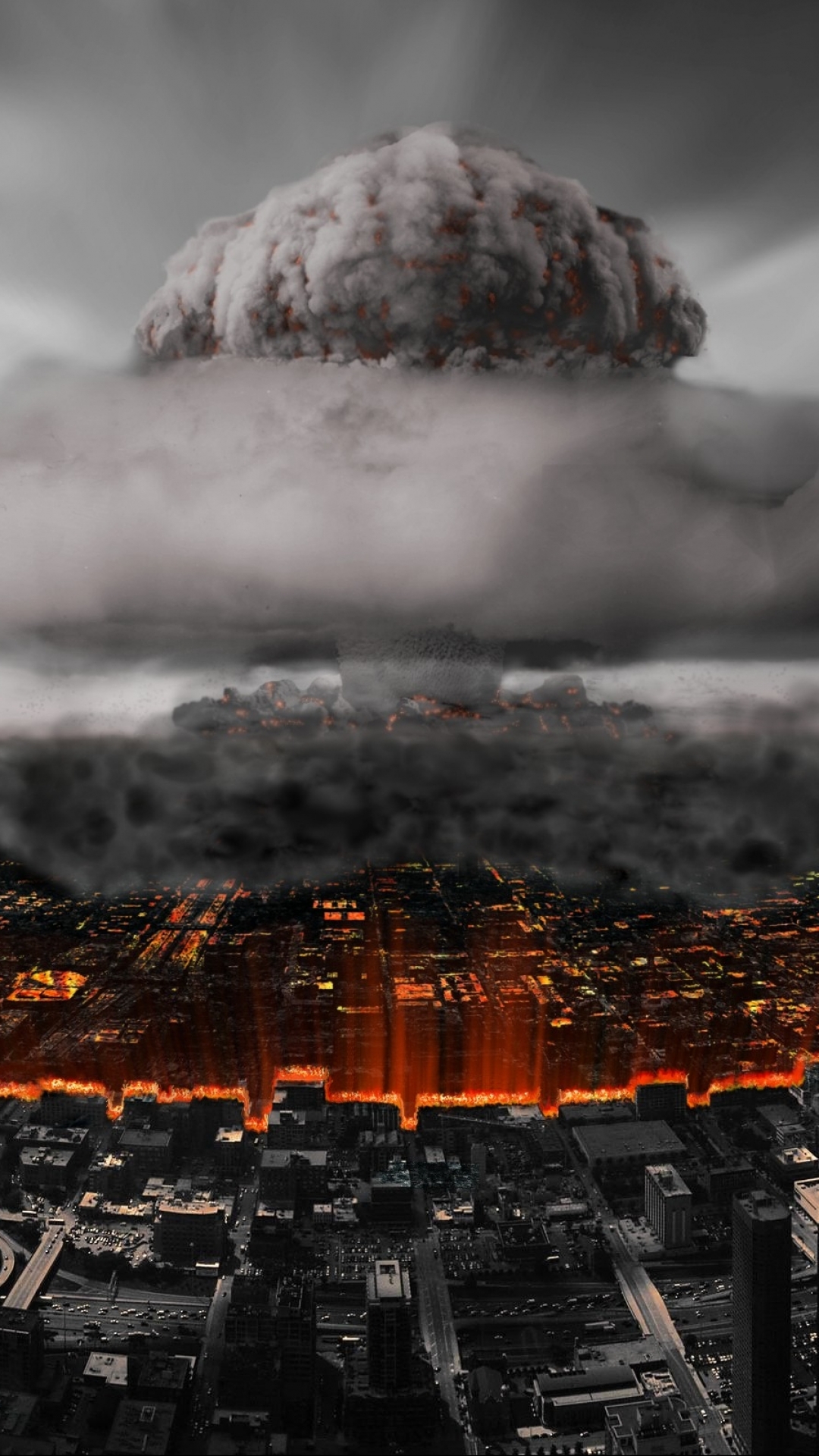 1205470 Hintergrundbild herunterladen atombombe, science fiction, apokalyptisch, explosion, bombe - Bildschirmschoner und Bilder kostenlos