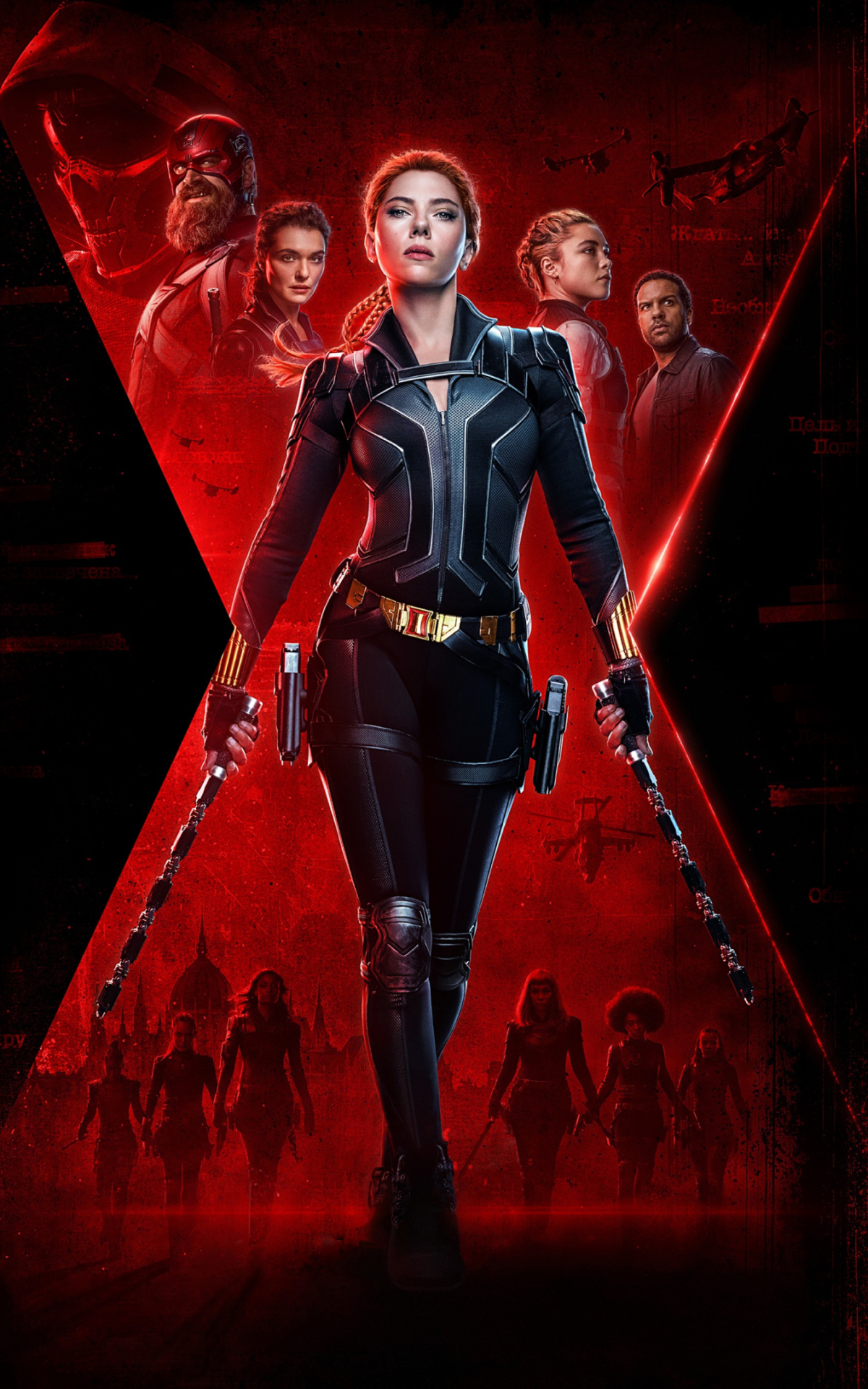 Descarga gratuita de fondo de pantalla para móvil de Scarlett Johansson, Películas, Viuda Negra, Natasha Romanoff, Puerto David, Florencia Pugh, Guardián Rojo (Marvel Comics), Yelena Belova.