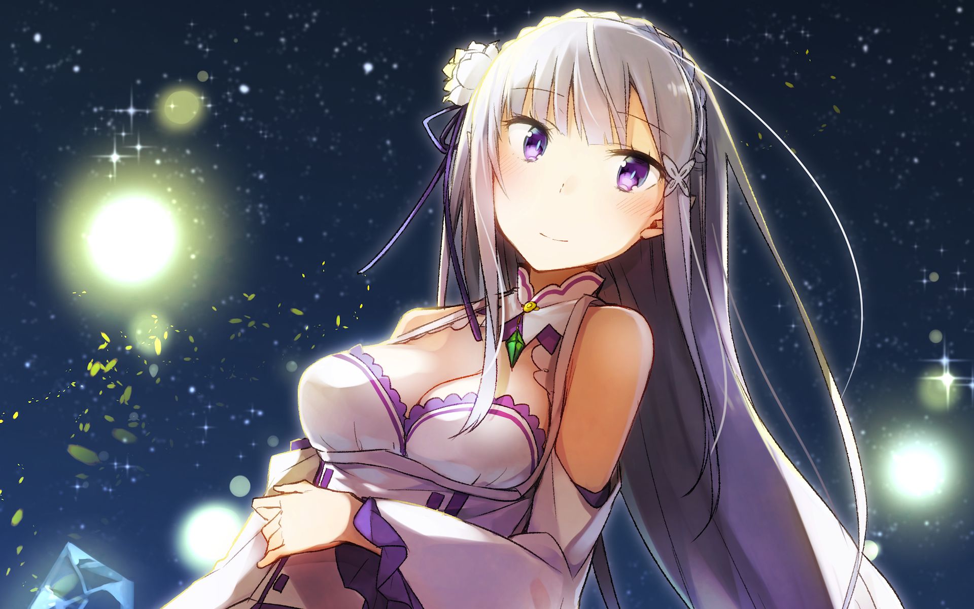 Laden Sie das Animes, Emilia (Re: Zero), Re:zero Das Leben In Einer Anderen Welt Beginnen-Bild kostenlos auf Ihren PC-Desktop herunter