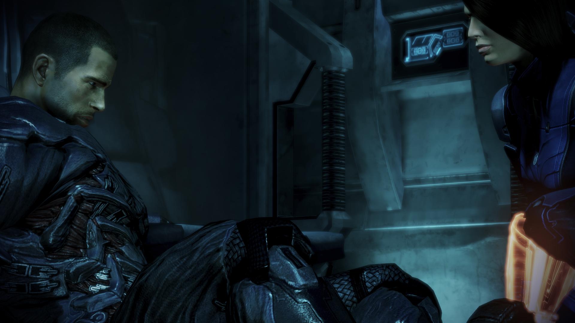 Handy-Wallpaper Mass Effect 3, Ashley Williams, Kommandant Shepard, Mass Effect, Computerspiele kostenlos herunterladen.