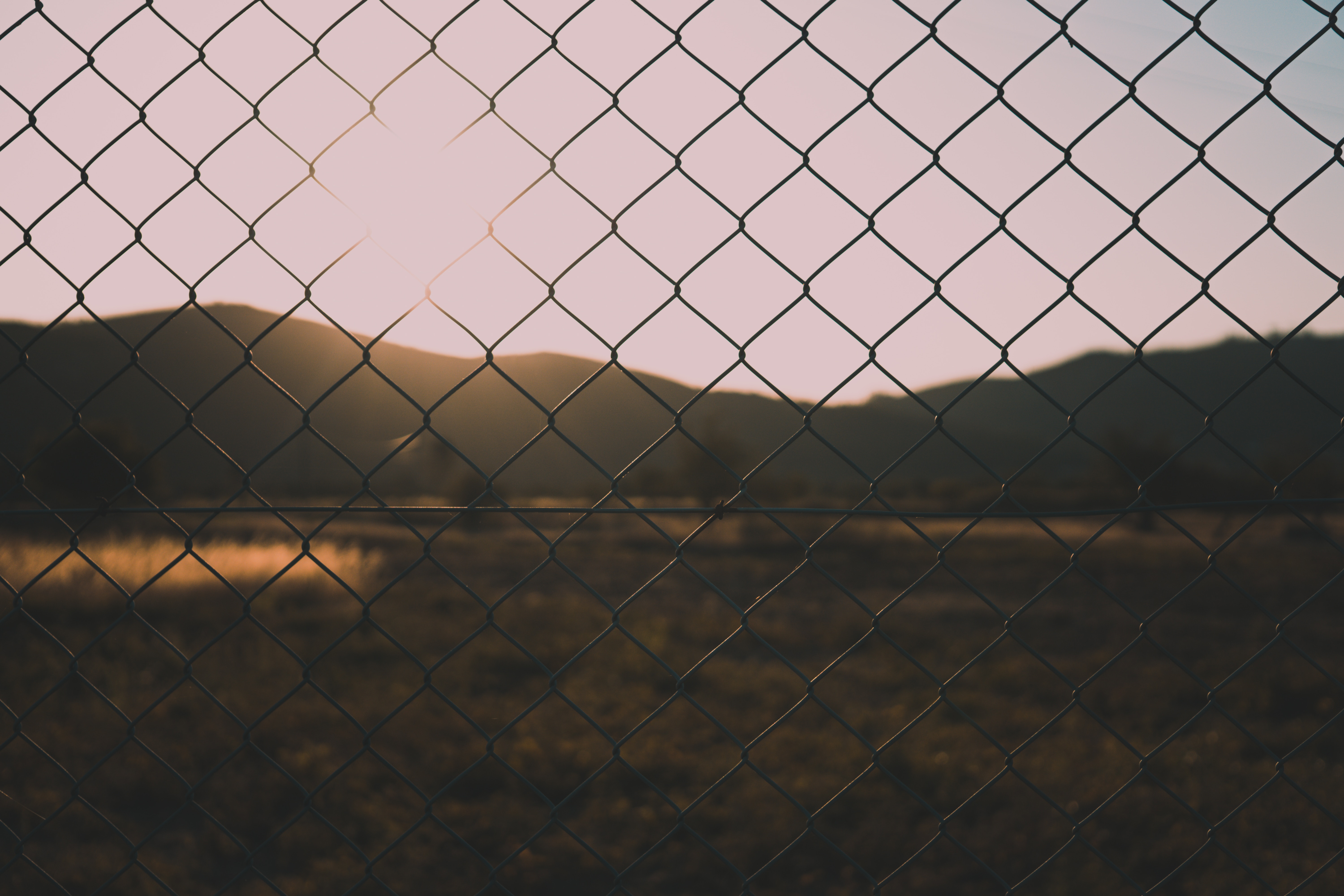 blur, smooth, nature, grid, fence HD wallpaper