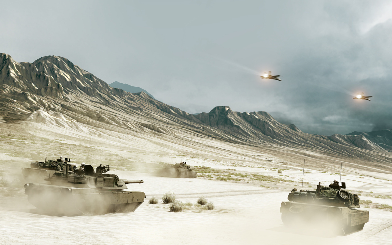 Download mobile wallpaper Transport, Mountains, Landscape, Airplanes, Tanks, Weapon for free.