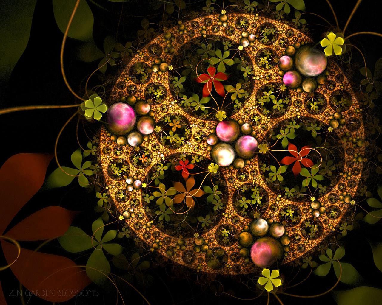 Download mobile wallpaper Bloom, Flowers, Motley, Flowering, Multicolored, Kaleidoscope, Abstract, Fractal for free.