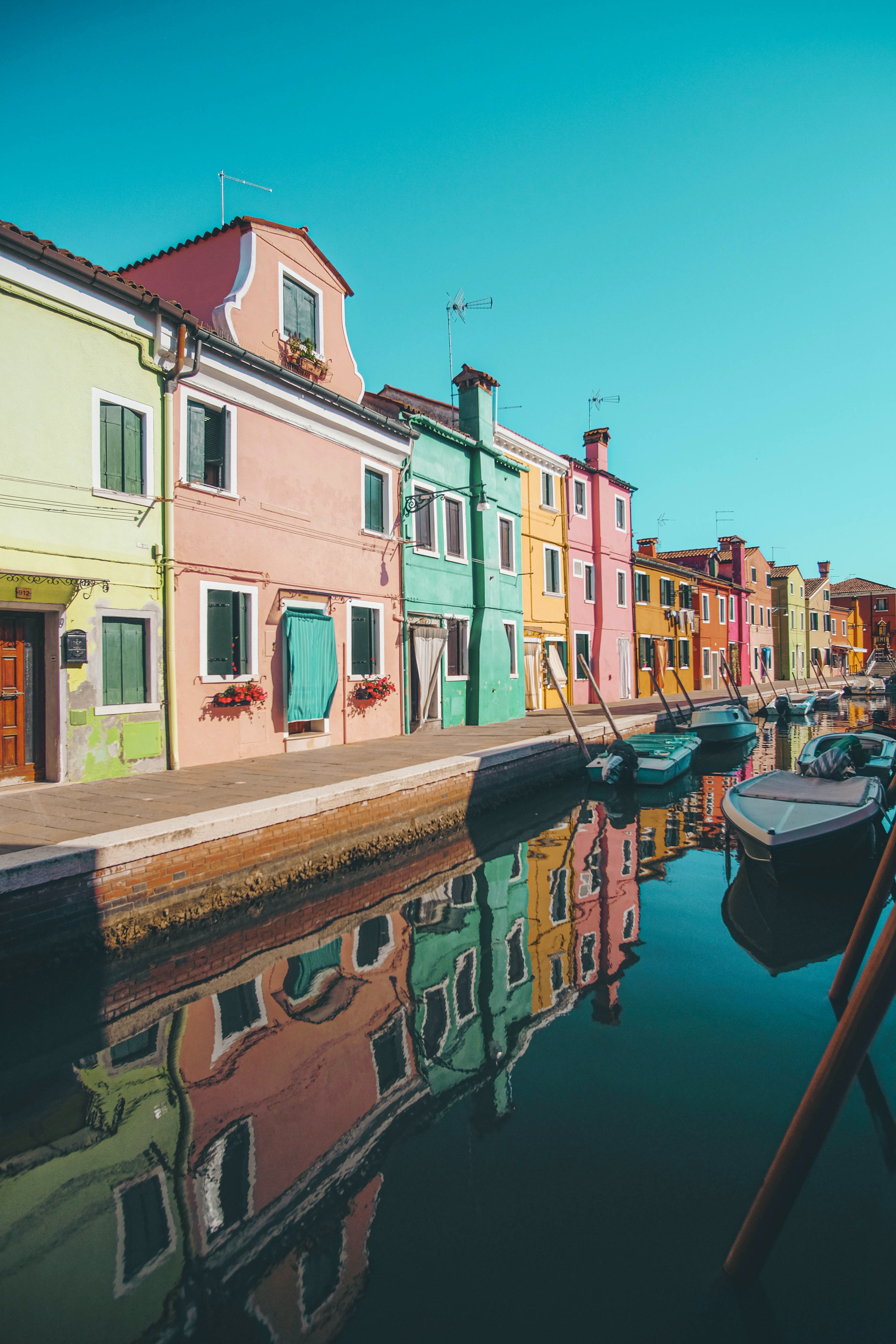 PCデスクトップに都市, 川, ボート, 市, 建物, ヴェネツィア画像を無料でダウンロード