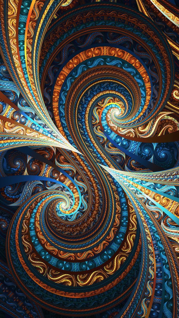 Download mobile wallpaper Abstract, Fractal, Colors for free.