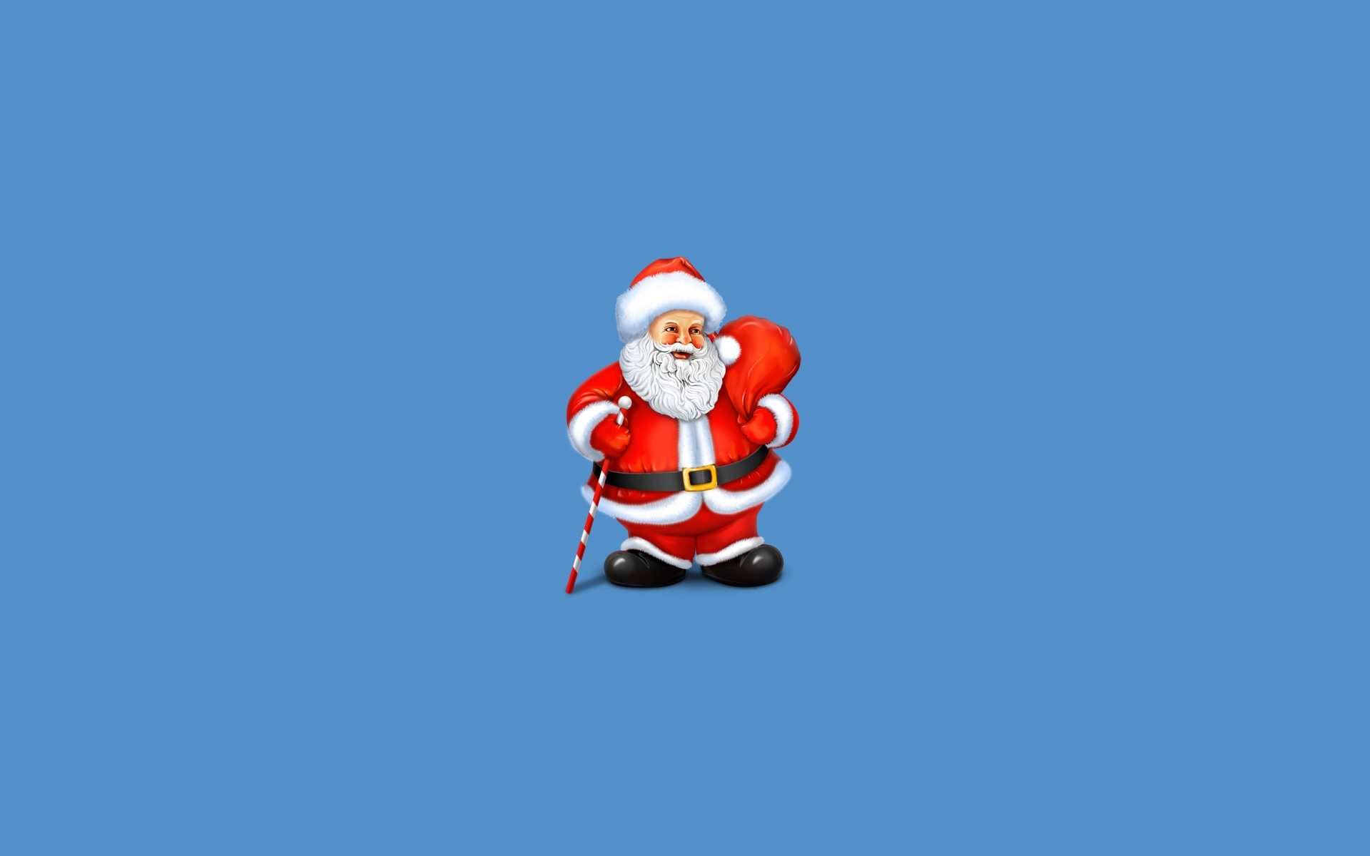 Download mobile wallpaper Christmas, Holiday, Santa, Minimalist for free.