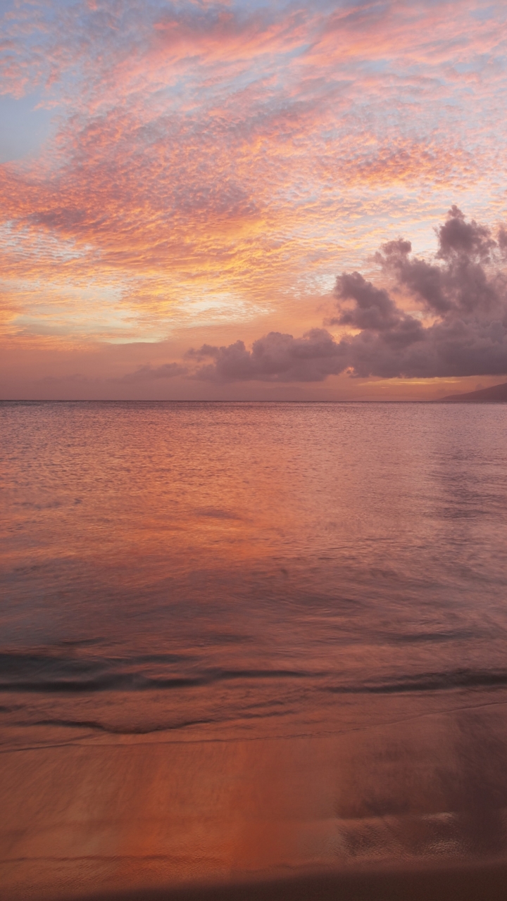 Скачать картинку Земля/природа, Закат Солнца, Морской Пейзаж в телефон бесплатно.