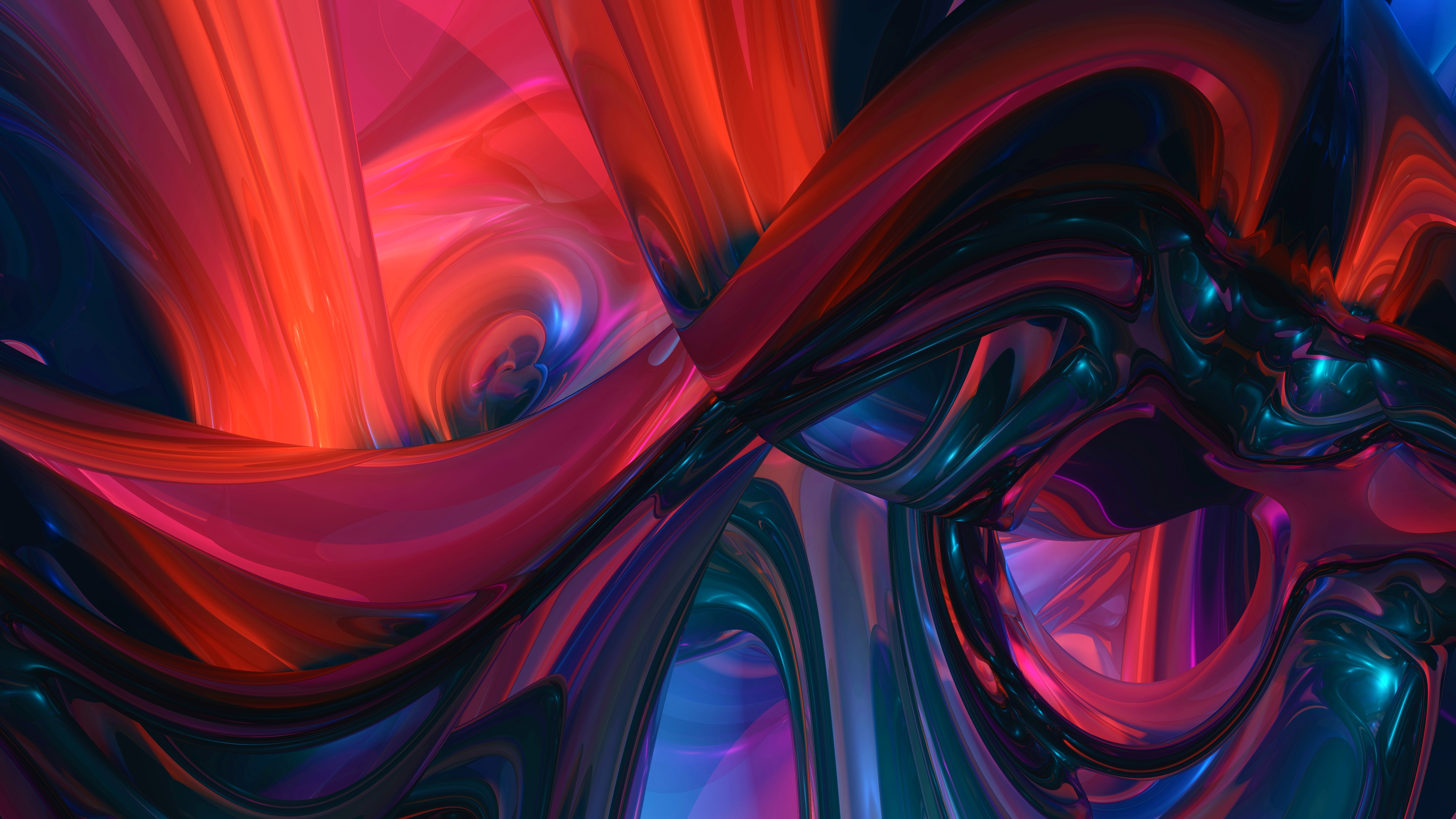 multicolored, confused, fractal, abstract, motley, wavy, intricate