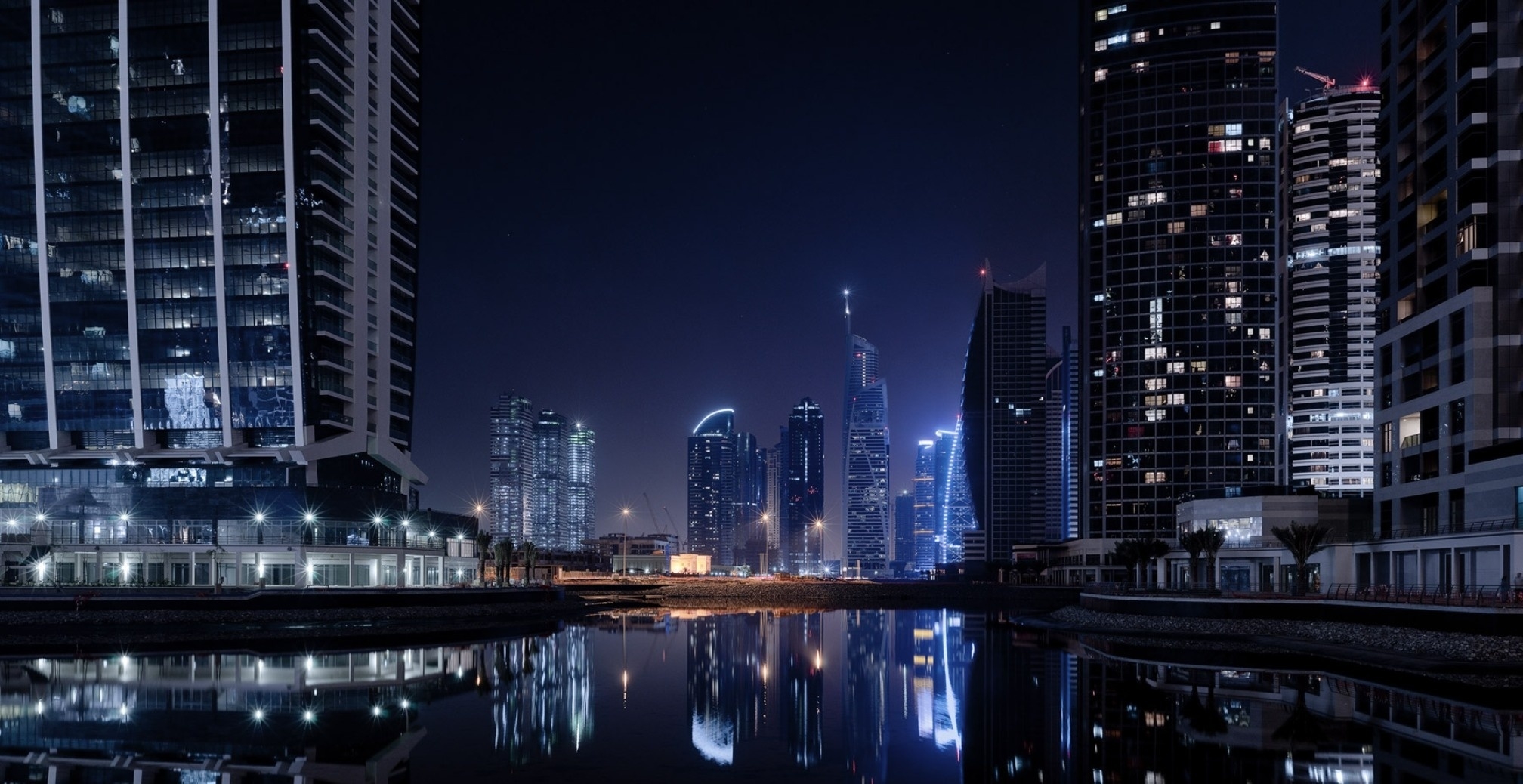Free download wallpaper Lights, Cities, City, Dubai on your PC desktop