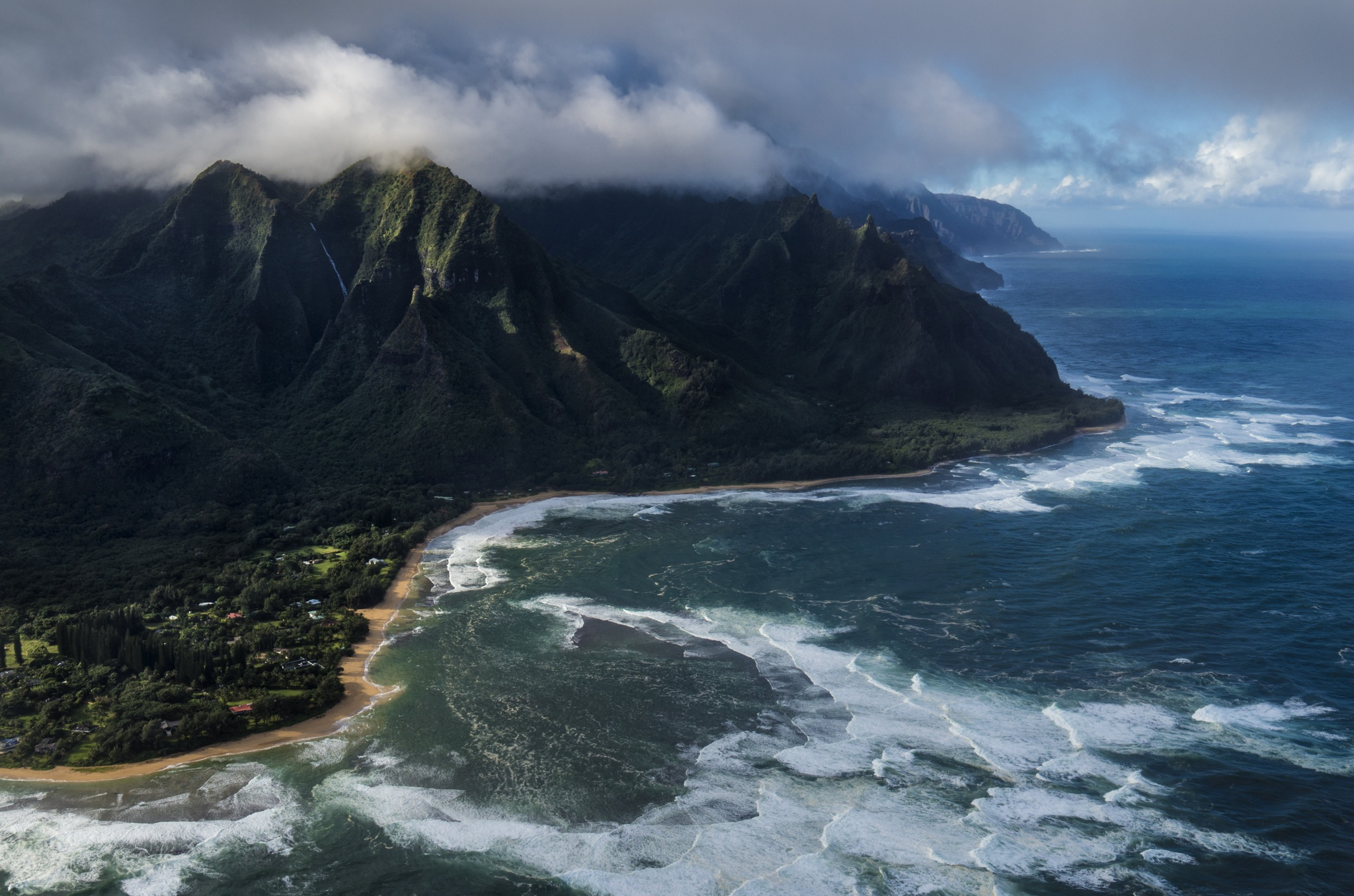 Free download wallpaper Sea, Horizon, Mountain, Coast, Ocean, Earth, Cloud, Coastline on your PC desktop