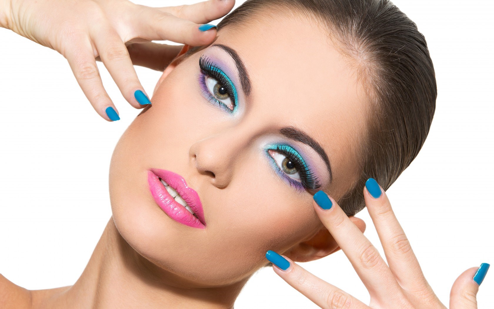 Free download wallpaper Hand, Close Up, Face, Women, Makeup, Lipstick on your PC desktop