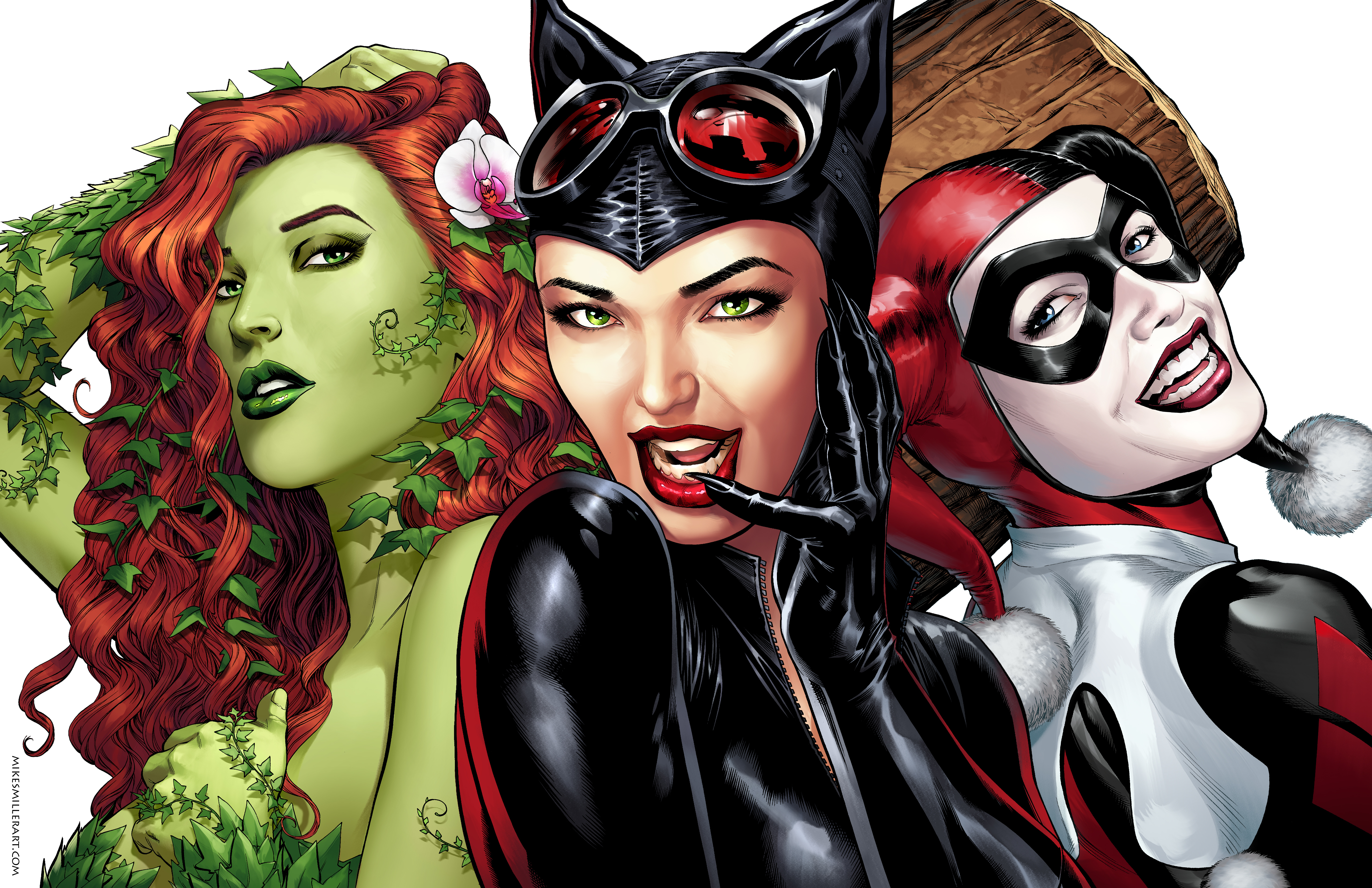 catwoman, comics, gotham city sirens, dc comics, harley quinn, poison ivy