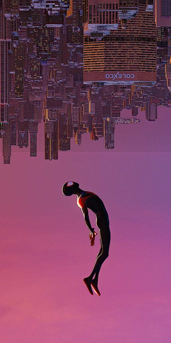 Handy-Wallpaper Filme, Superheld, Spider Man, Meilen Morales, Spider Man: A New Universe kostenlos herunterladen.