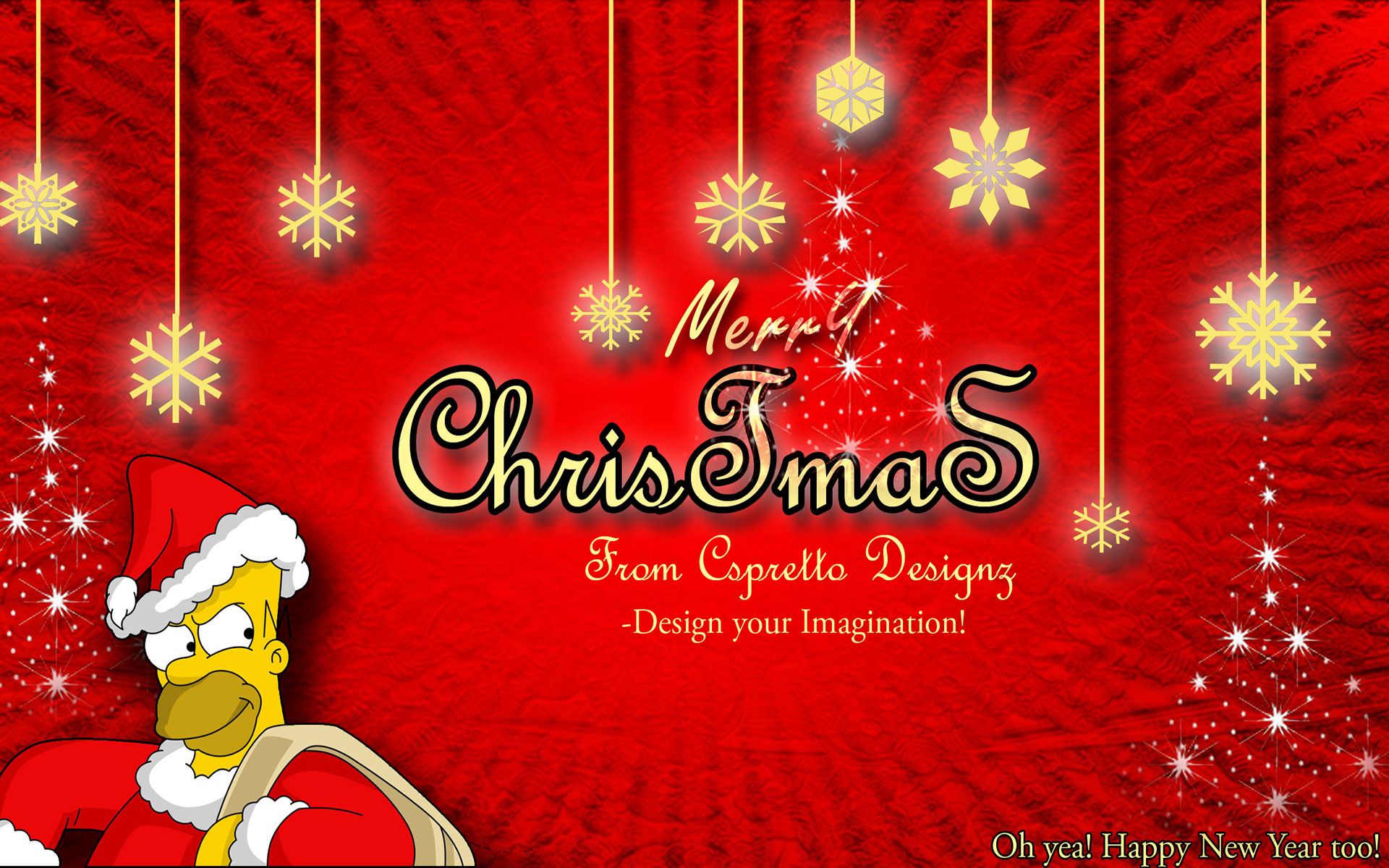 Téléchargez des papiers peints mobile Homer Simpson, Père Noël, Noël, Vacances, Chapeau De Père Noël, Joyeux Noël gratuitement.