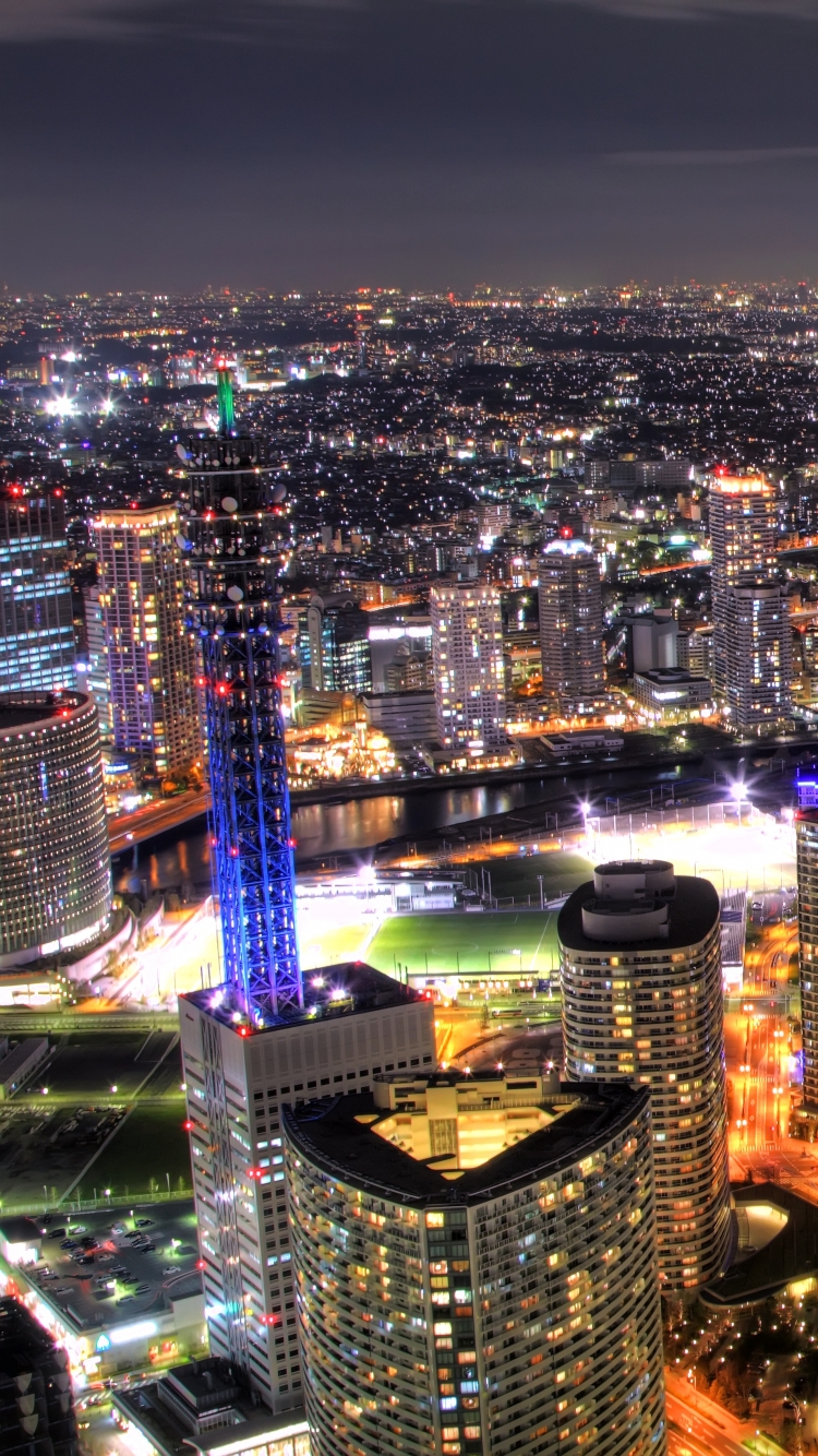Download mobile wallpaper Cities, Japan, Yokohama, Man Made, Kanagawa Prefecture for free.